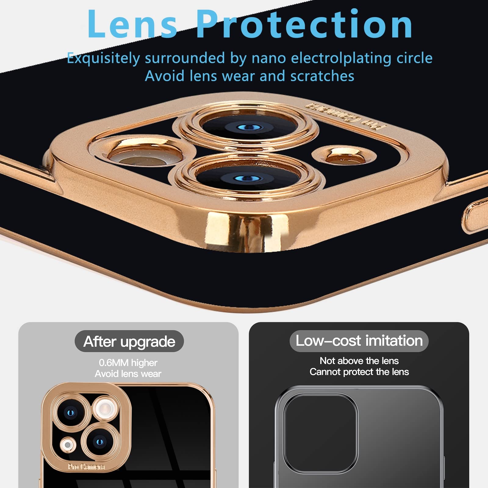 Lafunda For Iphone 14 Plus Case, Cute Slim Soft Silicone Shockproof Phone Cover For Women Girls Anti Scratch Protective Luxury P