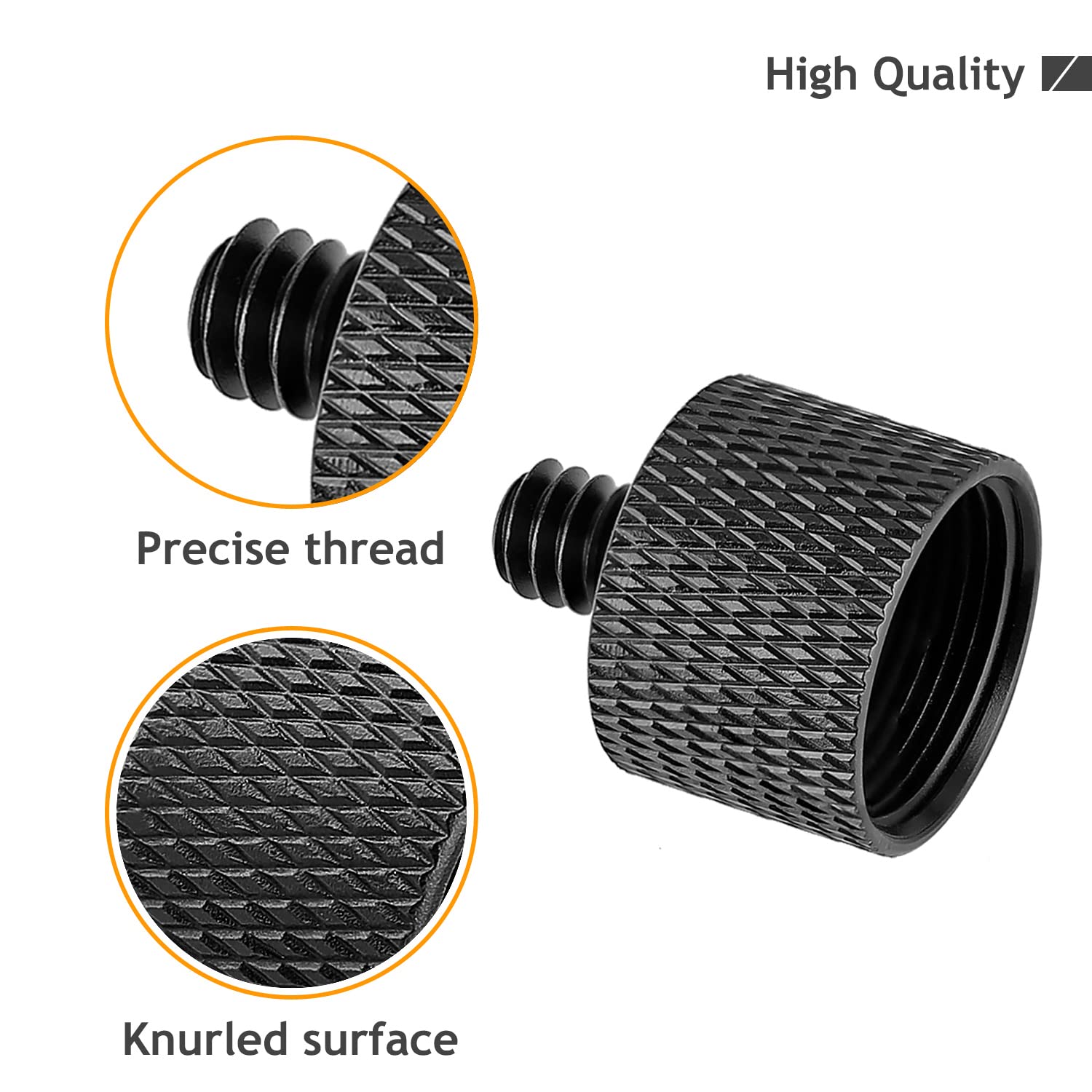 Frgyee 5/8 To 1/4 Adapter, Mic Thread Adapter 5/8'' Female To 1/4'' Male For Mic Stand, Camera Monitor, Tripod, Microphone Holde