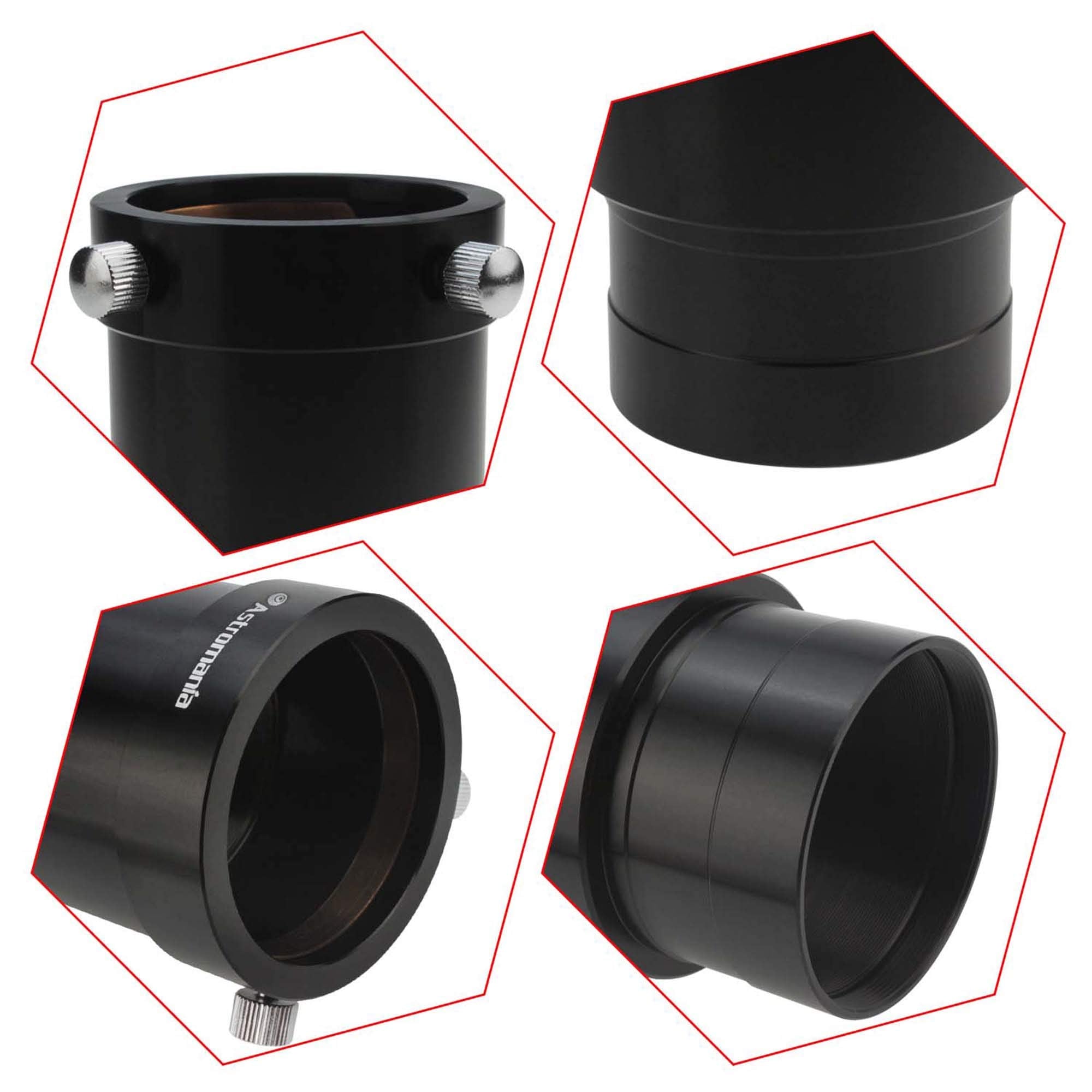 Astromania 2 Inch Telescope Eyepiece Extension Tube Adapter   Optical Length 50Mm   With Standand 2 Inch Filter Threads