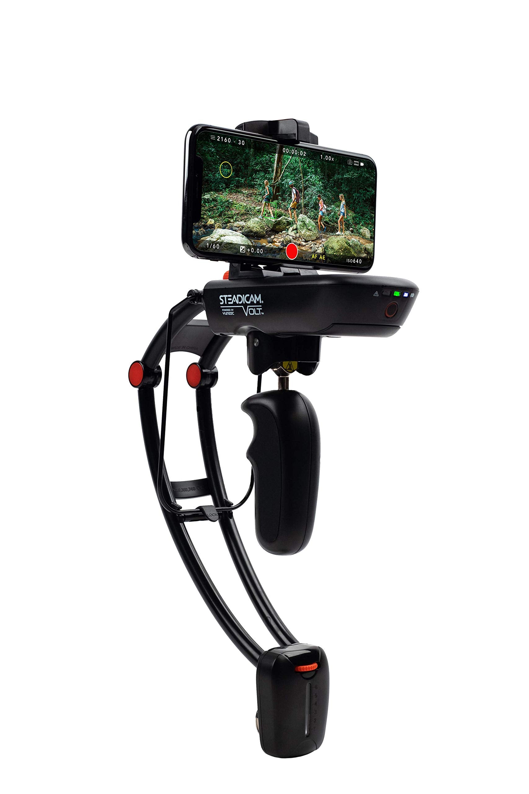 Steadicam Volt Electronic Handheld Gimbal Stabilizer For All Iphone Xs, Xs Max & Xr, All Samsung S9/S9+ & Gopro Hero, Black, Compact