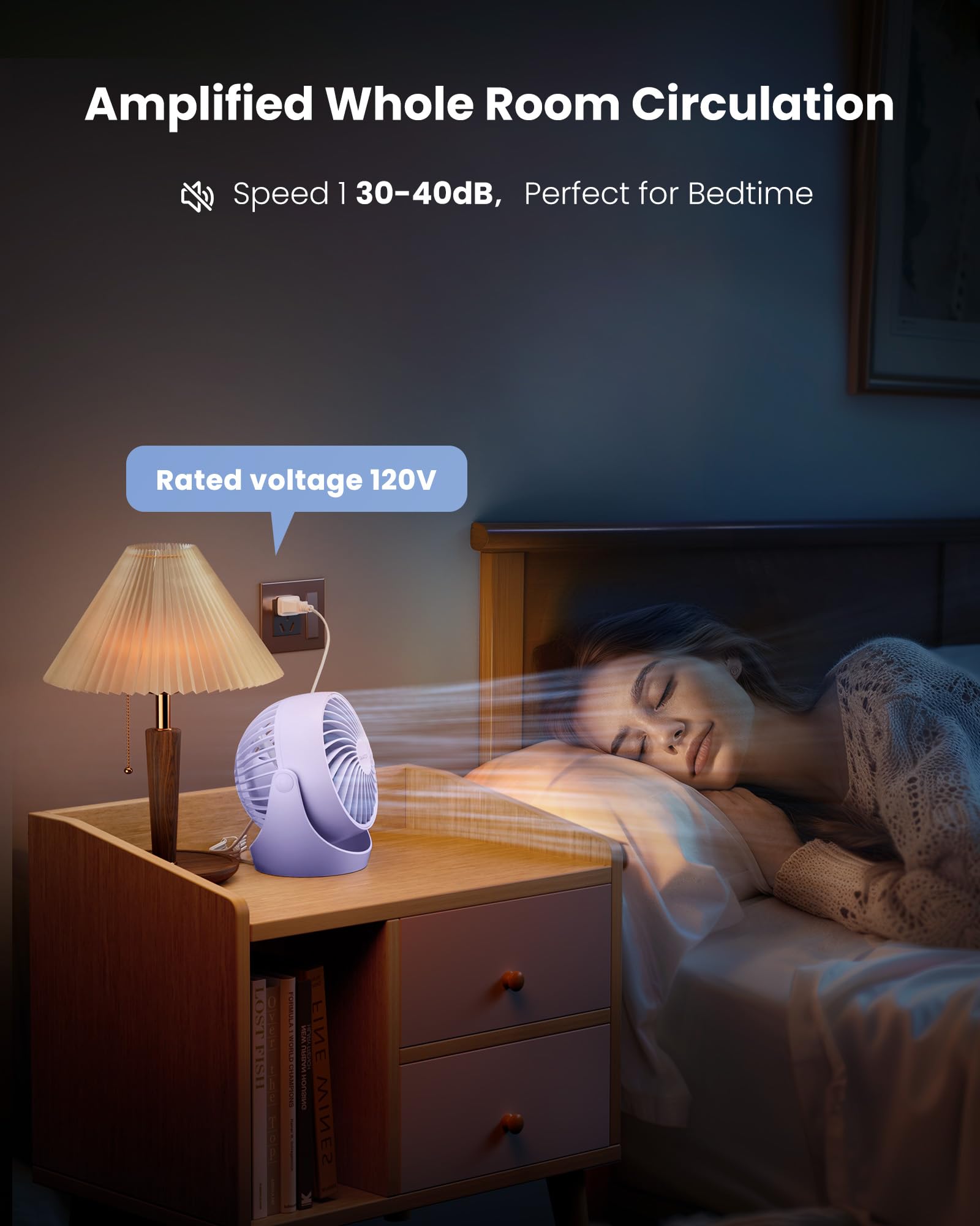 Gaiatop Air Circulator Fan, Portable Desk Fan Table Fan Dorm Fan, 5 Inch Small Fan 3 Speed With 360 Adjustable Tilt Energy Savin