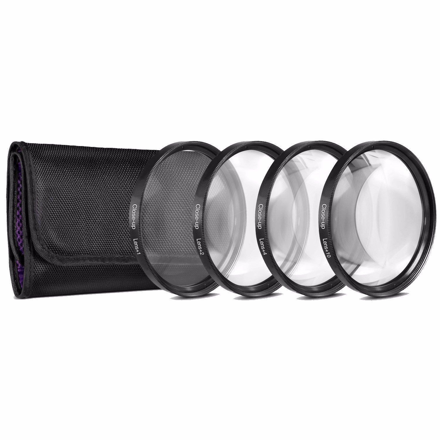 67Mm Close Up Filter Set (+1, +2, +4 And +10 Diopters) Magnificatoin Kit For Canon Rebel T6I, T6S, T7I, Eos 80D, Eos 77D Cameras