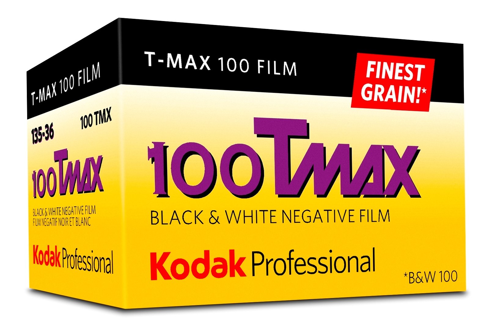 Kodak Professional 100 Tmax Black And White Negative Film (Iso 100) 35Mm 36 Exposures (853 2848)
