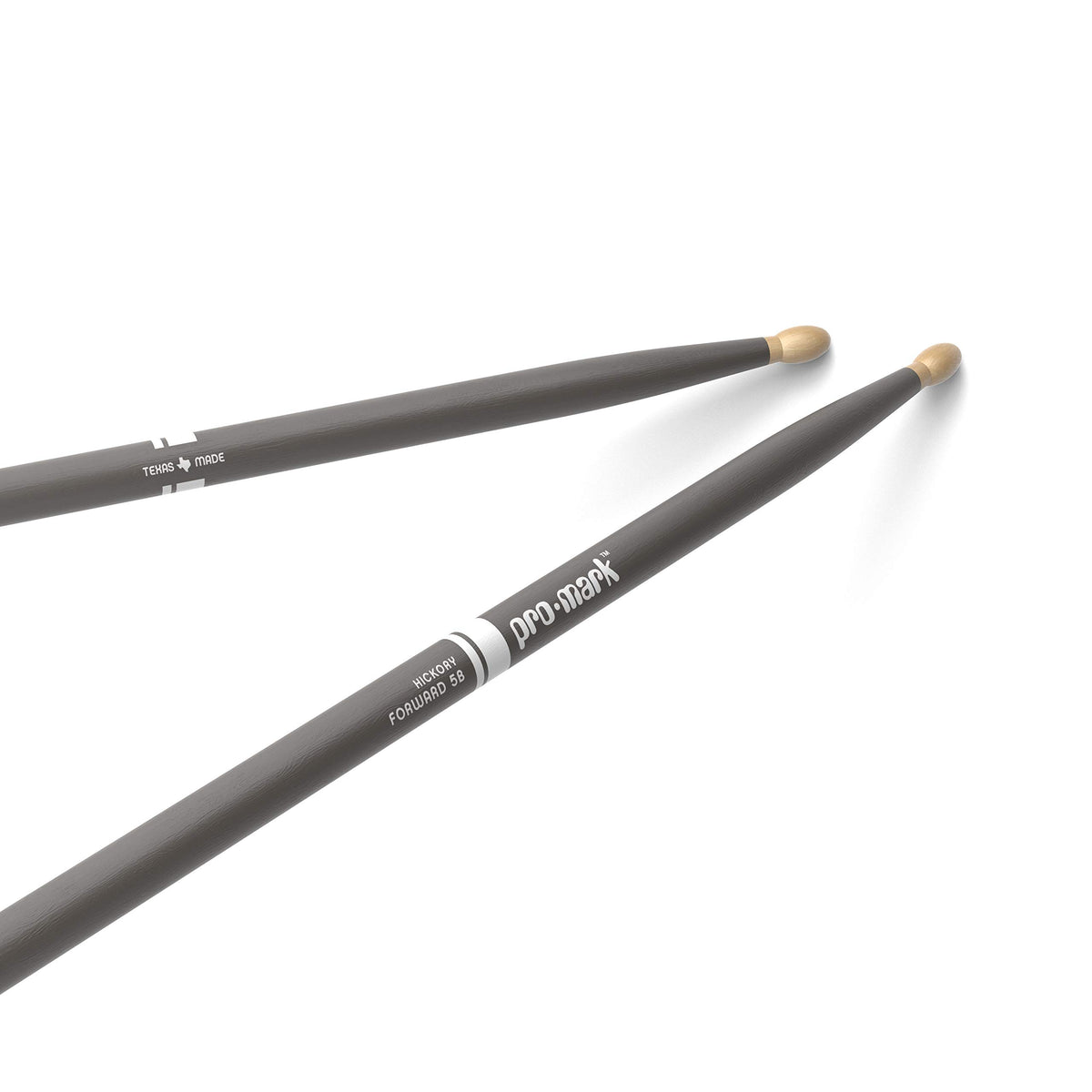 Promark American Hickory Classic 5B Drumsticks, Acorn Tip, Gray   Single Pair