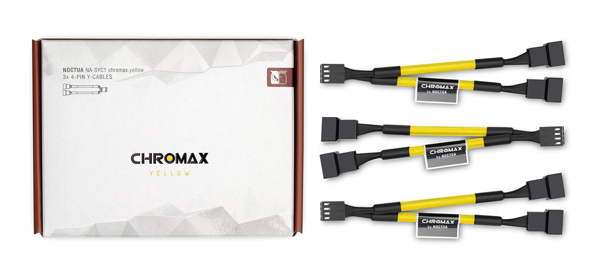 Noctua Na-Syc1 Chromax.Yellow, 4-Pin Y-Cables (Yellow)
