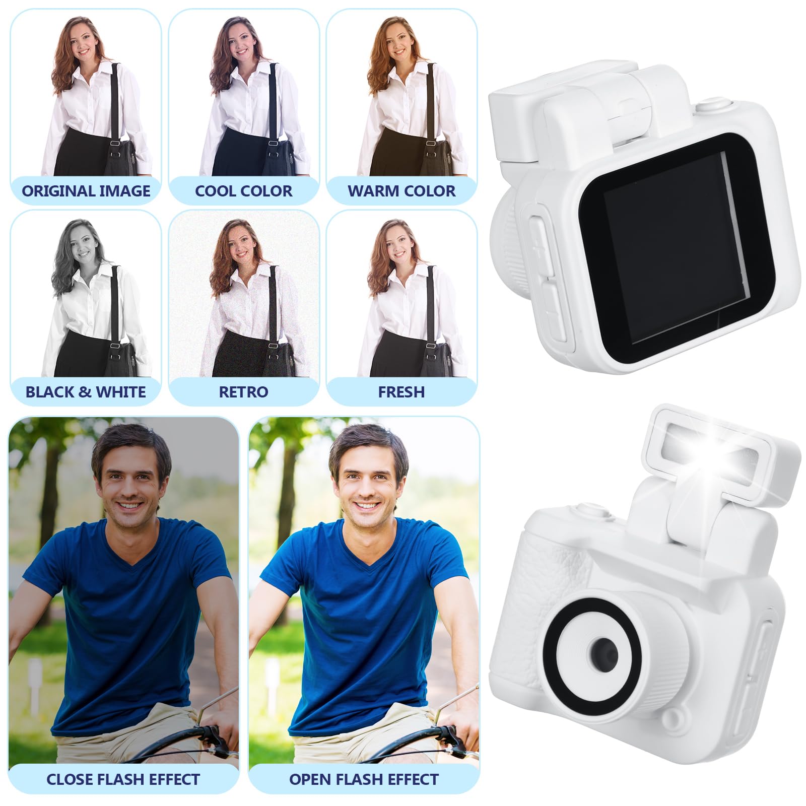 Relaxweex Mini Digital Camera Keychain With Flash Light 1080P Tiny Camera Mini Retro Micro Dv/Camcorder With 600 Mins Battery Li