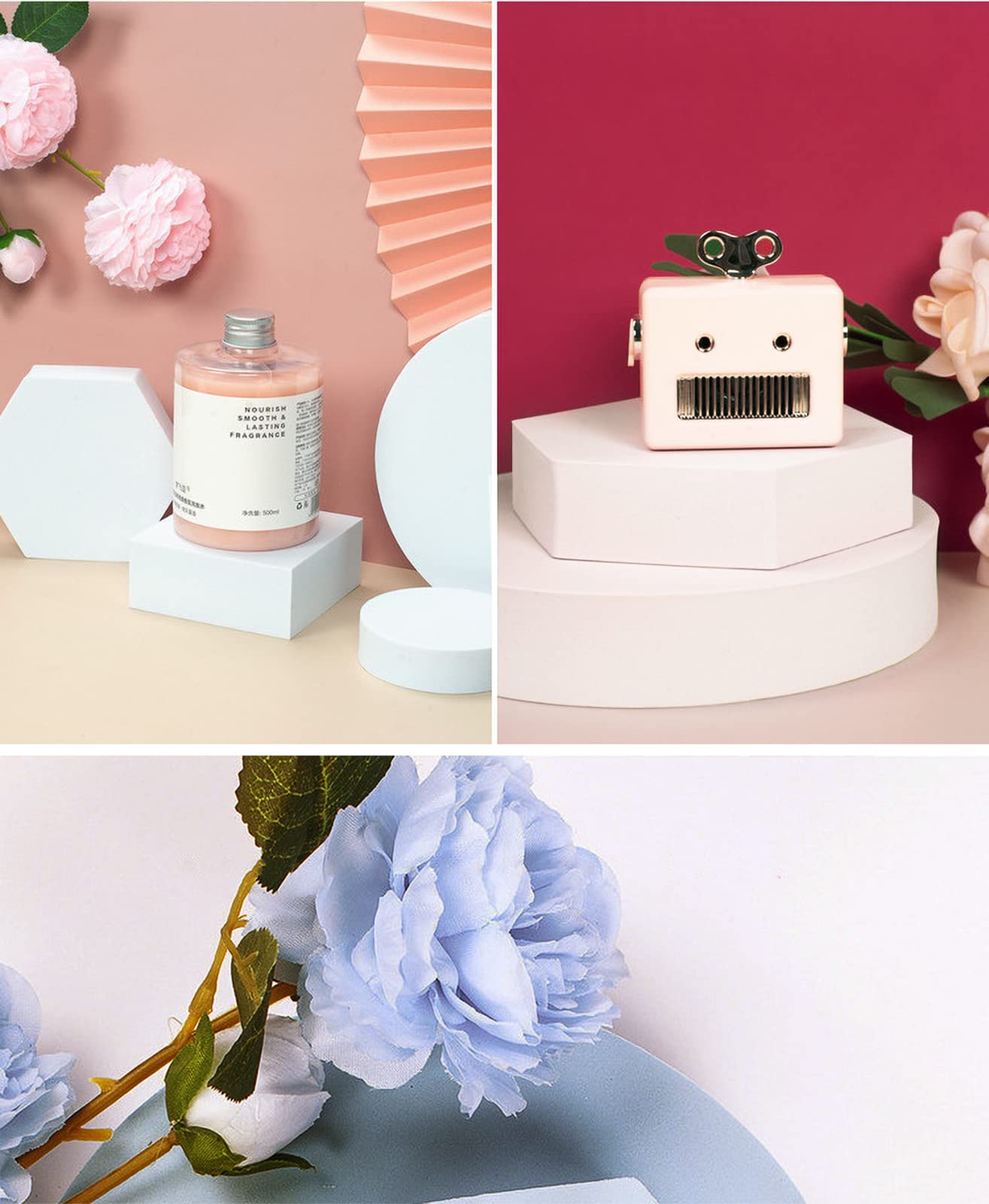 14Pcs Product Photography Background Props Waterproof Hard Foam Geometric Cube Props For Photoshoot