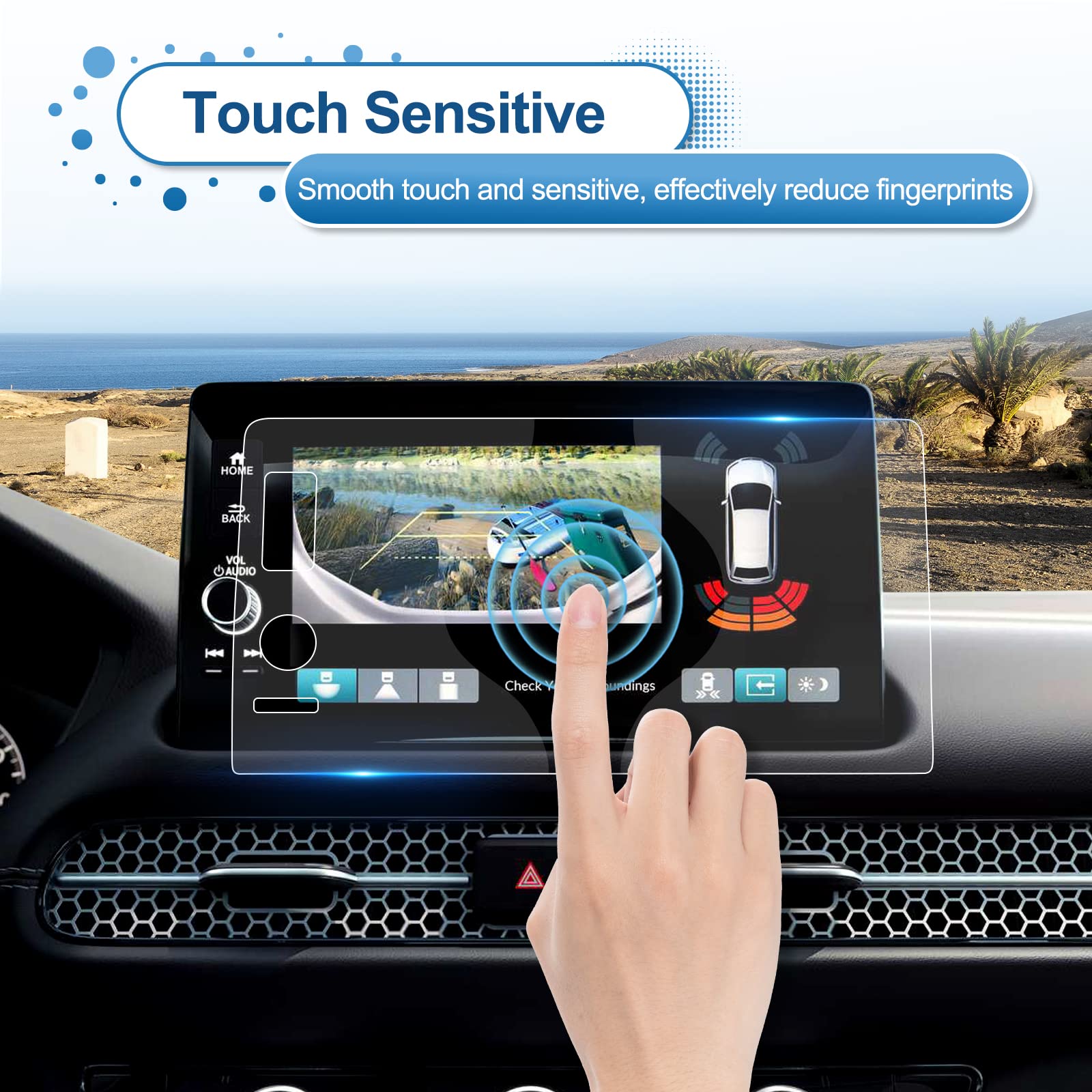 Coleya 2023 2024 2025 Crv Screen Protector For Honda Crv (Ex L/Sport L Hybrid/Sport Touring Hybrid) 9 Inch Touch Screen, 9H Temp