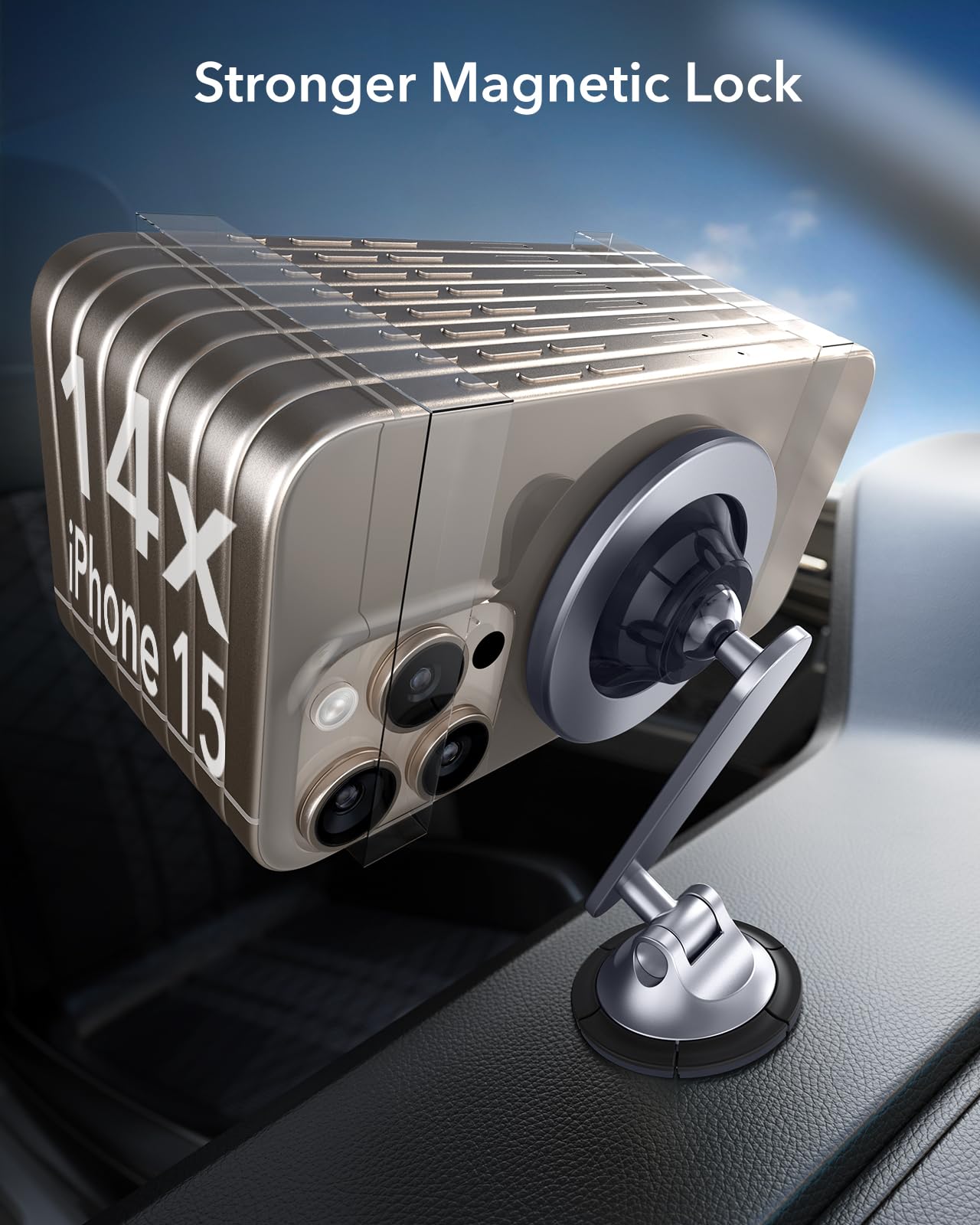 Esr For Magsafe Car Mount, Dashboard Magnetic Phone Holder For Car, 360 Rotation,Car Phone Holder Mount For Iphone 16/16E/15/14/