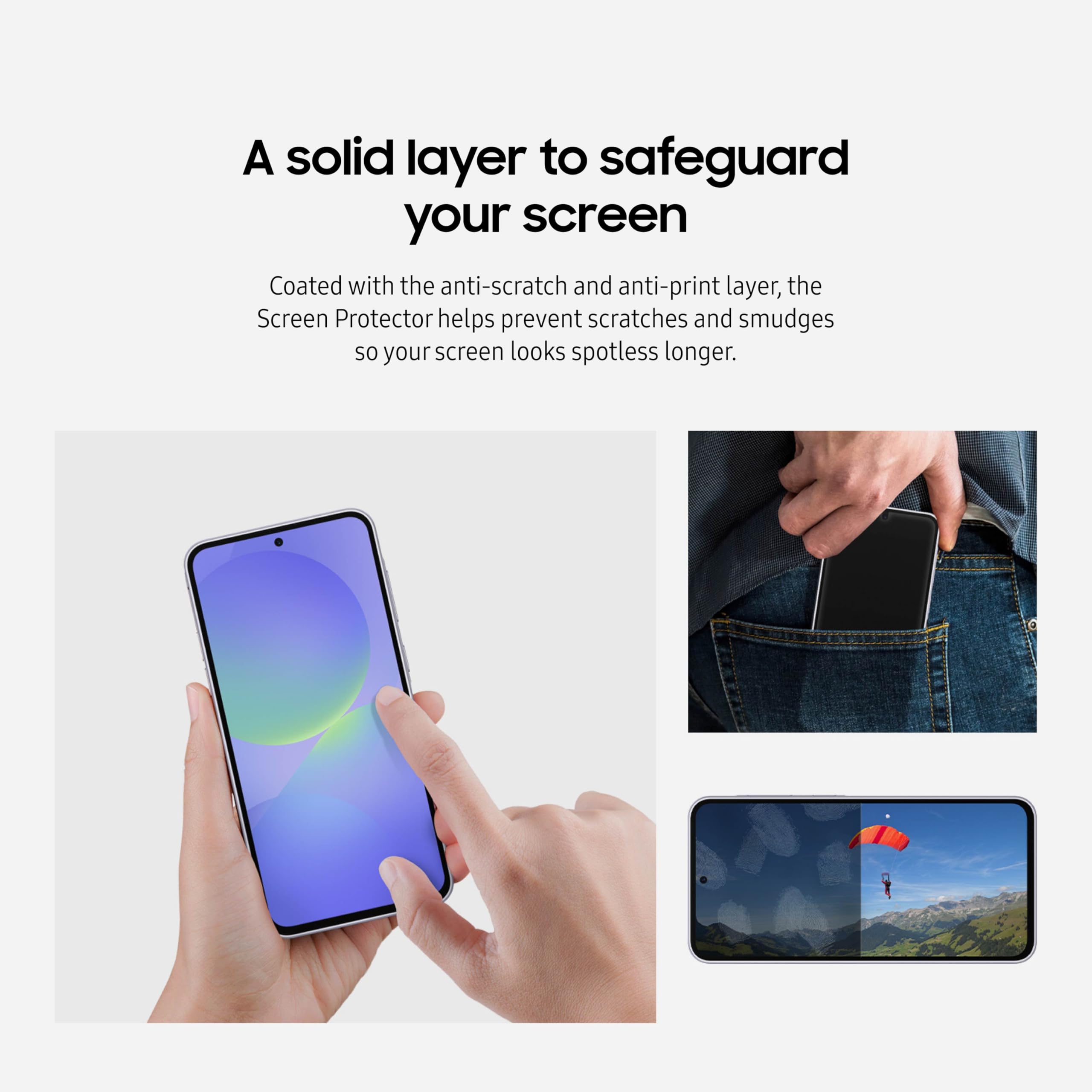 Samsung Galaxy A36 5G Screen Protector, Anti-Scratch Finish, Durable Design, Transparency, Ef-Ua366Ctegus