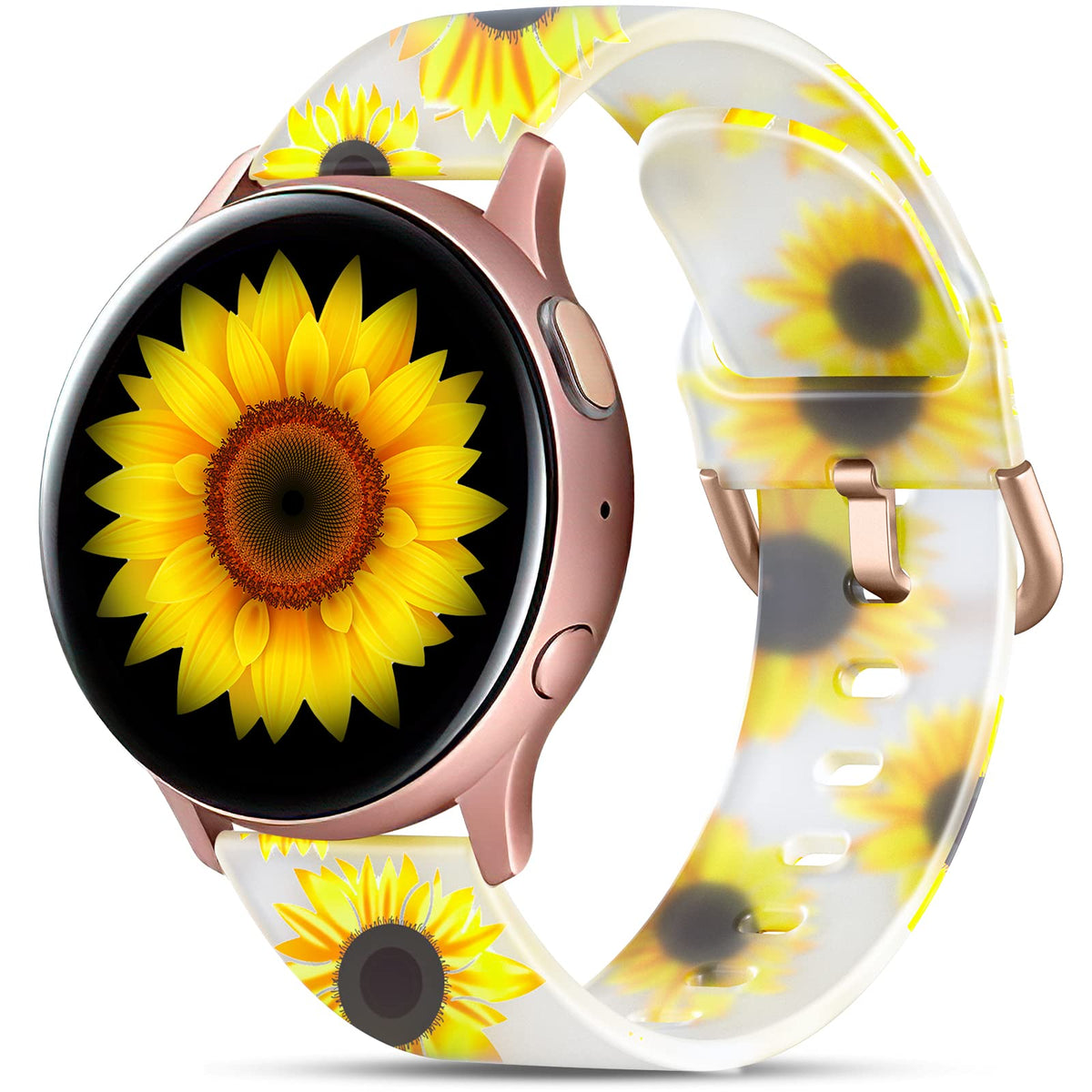 Geak Transparent Bands Compatible With Samsung Galaxy Watch 7 6 5 4 Band/Galaxy Watch 6 4 Classic/Watch 5 Pro Band/Galaxy Watch