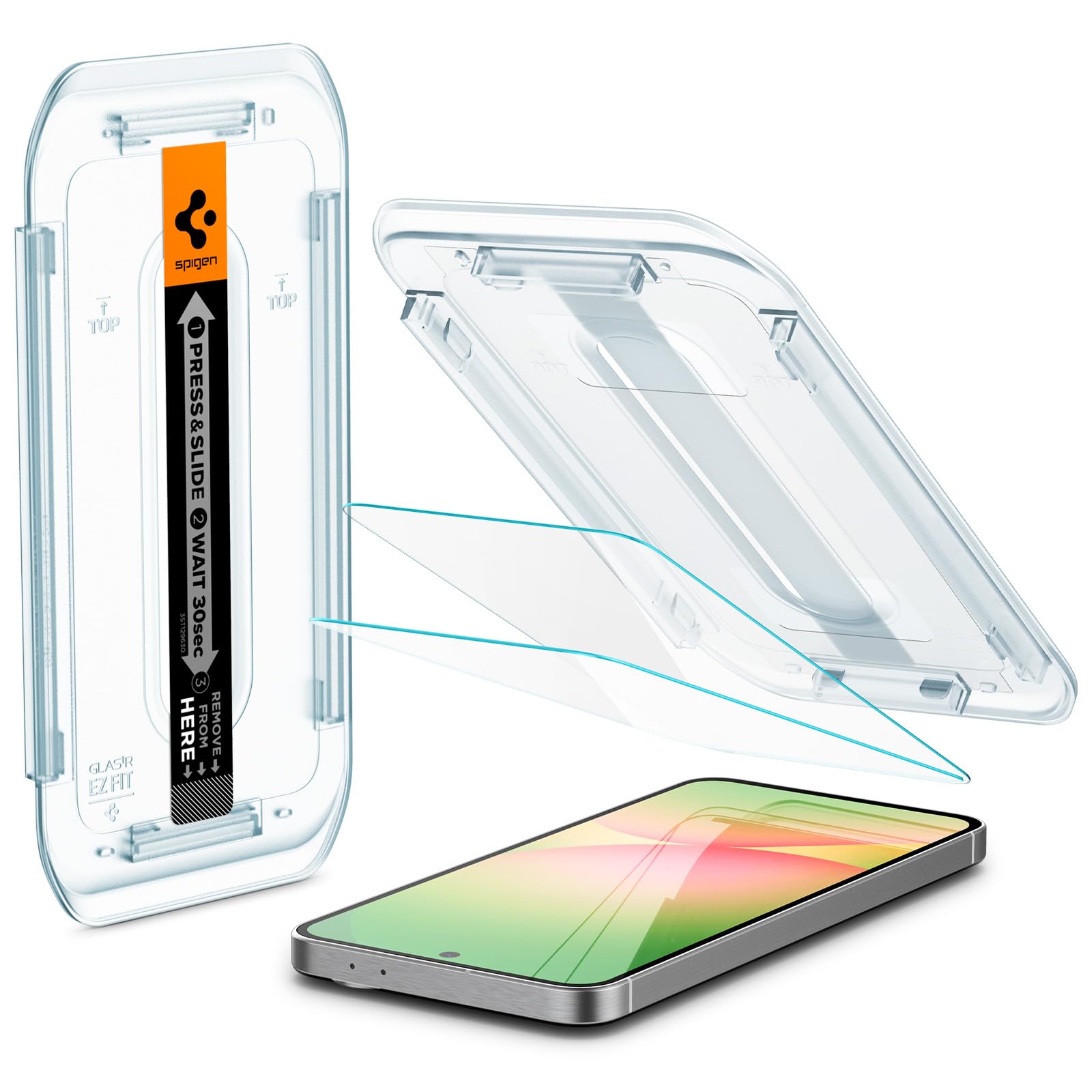 Spigen Tempered Glass Screen Protector [GlasTR EZ FIT] designed for Galaxy A56 5G / Galaxy S24 FE [Case Friendly] - 2 Pack