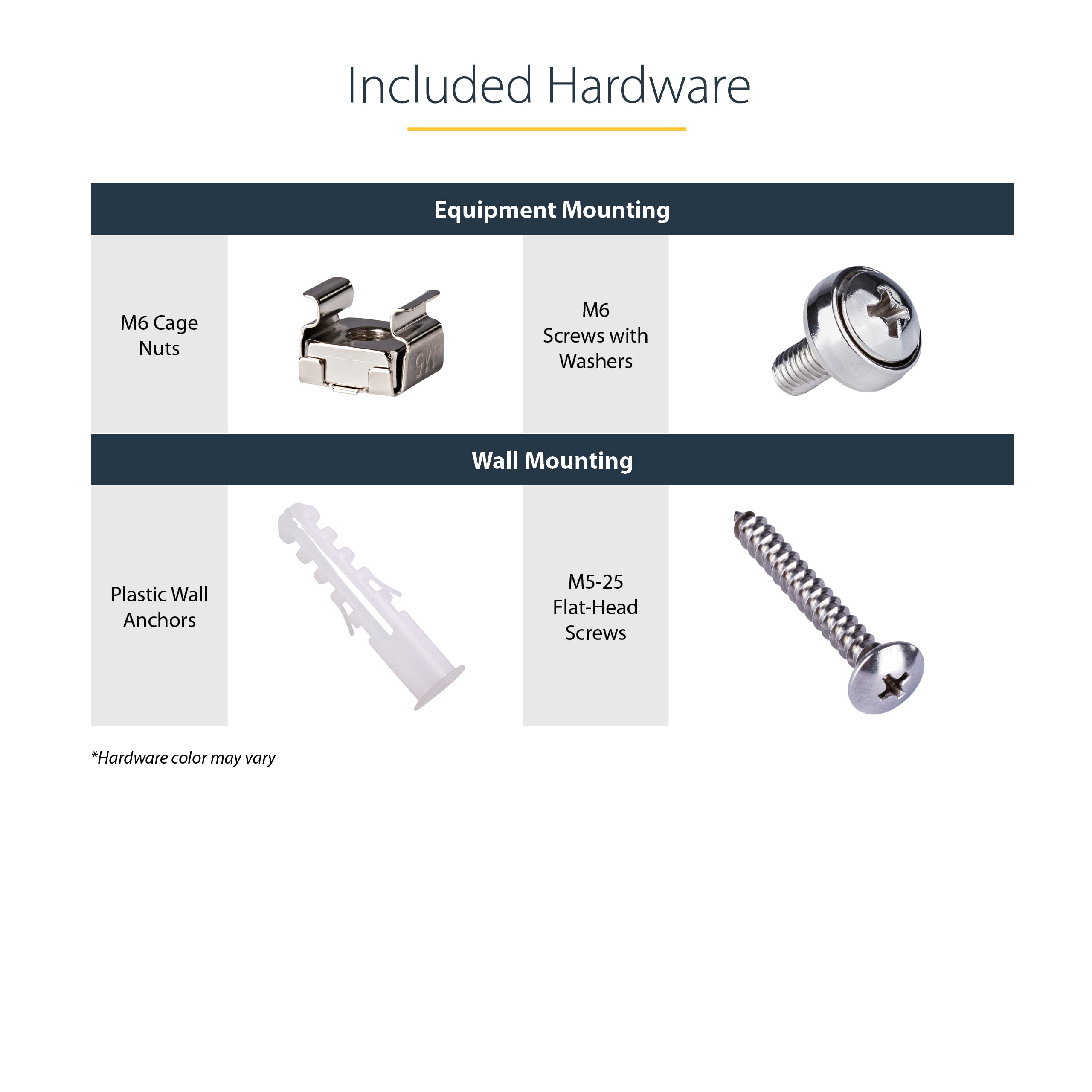 Startech.Com 4U Wall Mount Network Rack   14 Inch Deep (Low Profile)   19'' Patch Panel Bracket For Shallow Server And It Equipm