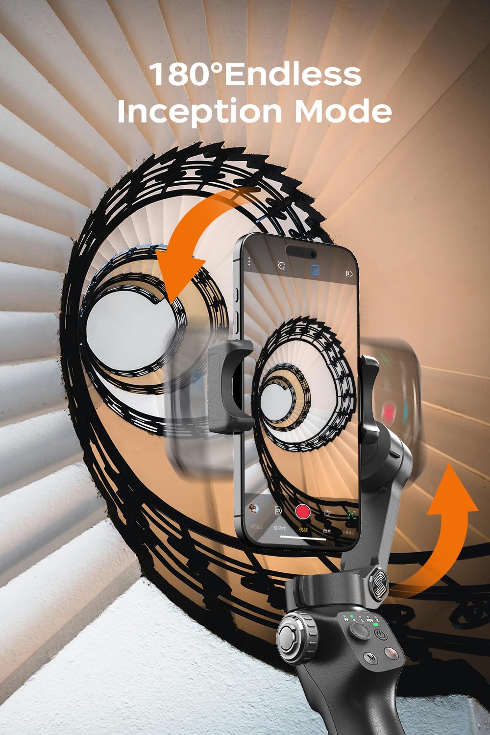 Funsnap Cm8 Gimbal Stabilizer For Iphone Android, 3-Axis Phone Gimbal With Remote Control Portable Foldable, Phone Stabilizer Fo