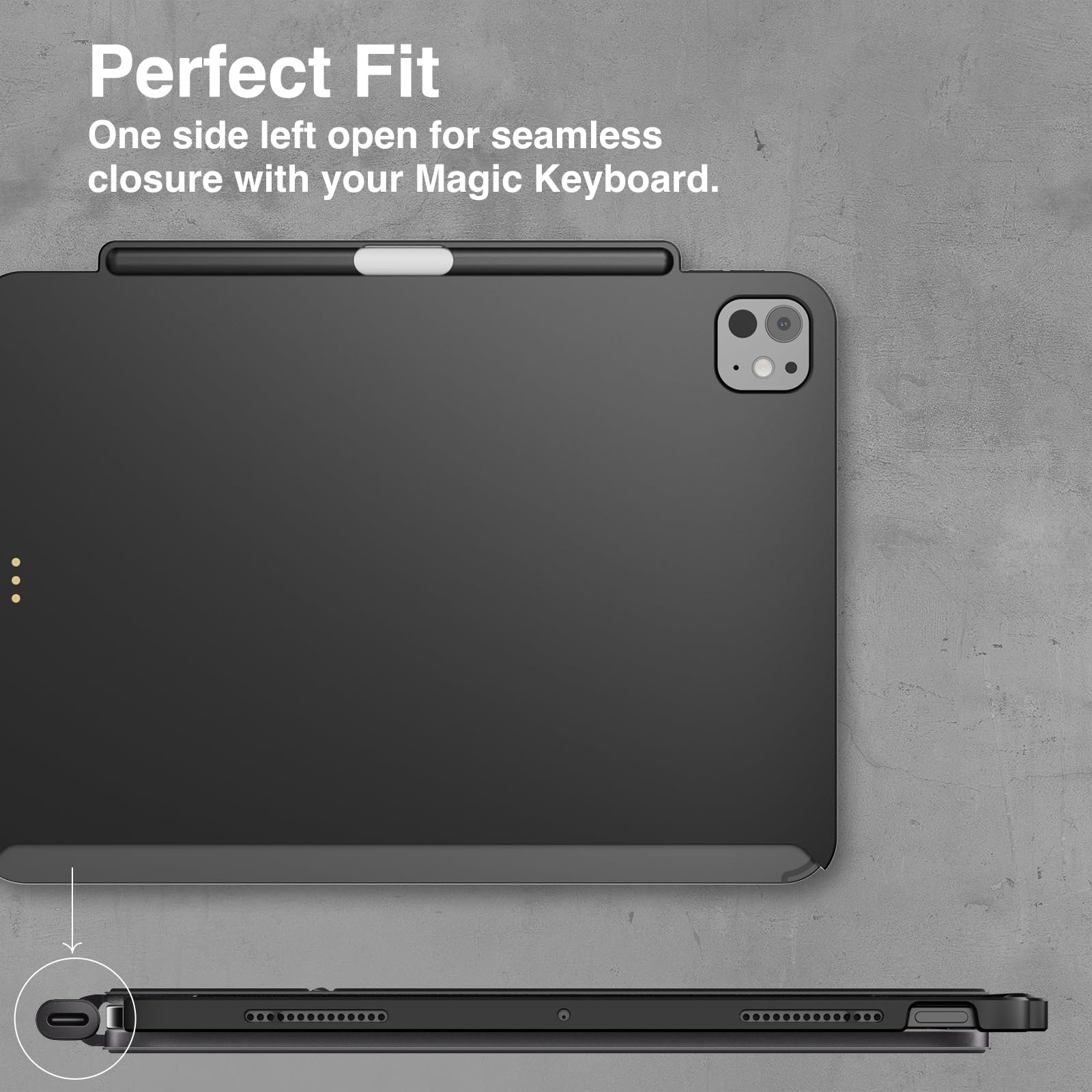 Switcheasy Coverbuddy Lite For 2024 Ipad Pro 13''   Ipad Pro Case Compatible With Magic Keyboard For Ipad Pro (M4), With Apple P