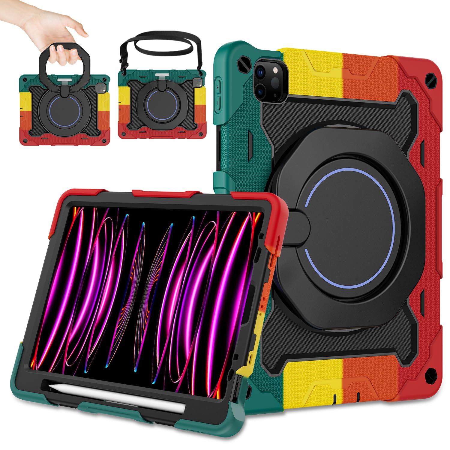 Roiskin For Ipad Air 5Th 4Th Generation Case (2022 2020) 10.9 Inch & Ipad Pro 11 Case 4Th/3Rd/2Nd/1St Gen[Screen Protector, Pen