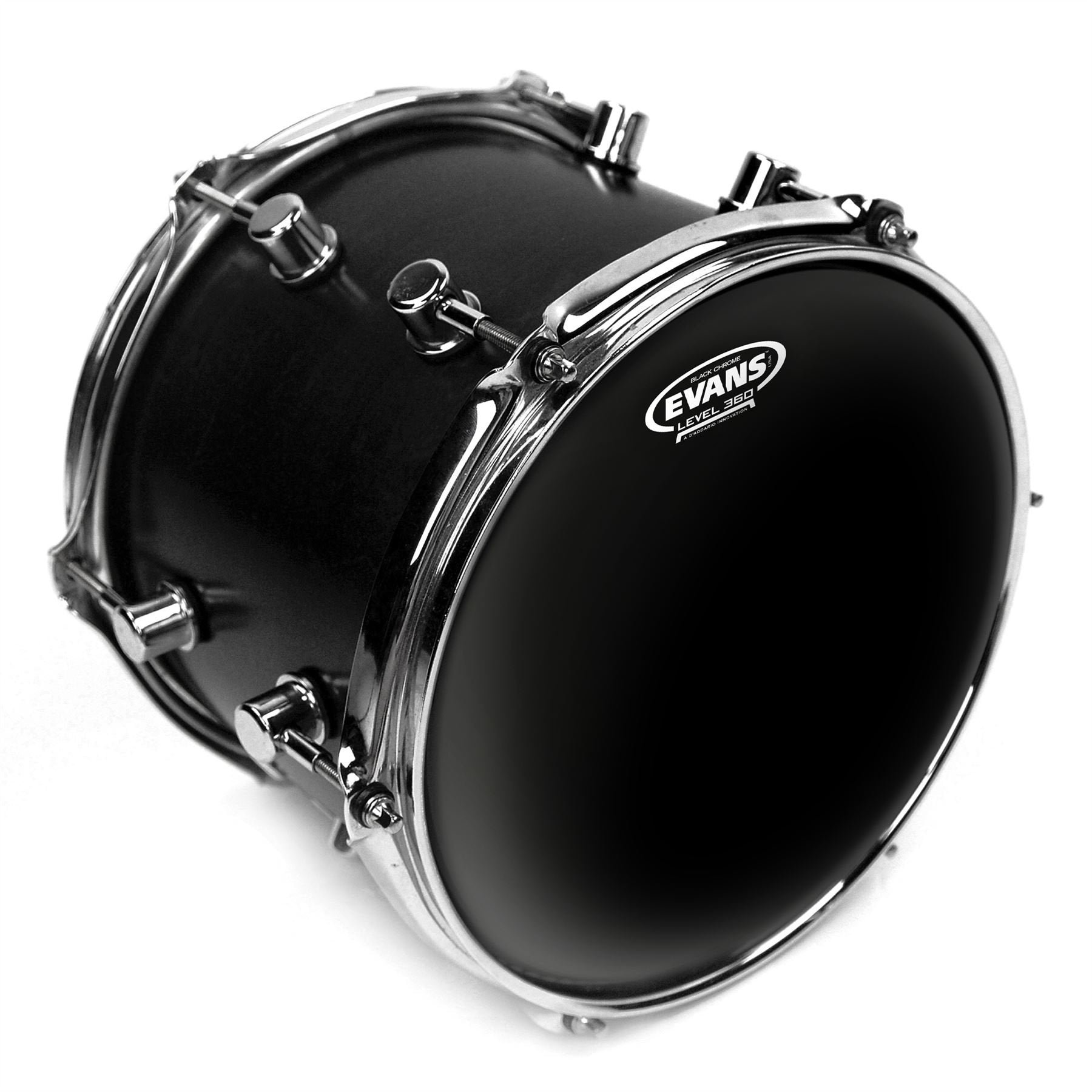 Evans Drum Heads - Black Chrome Tom Drumhead, 6 Inch