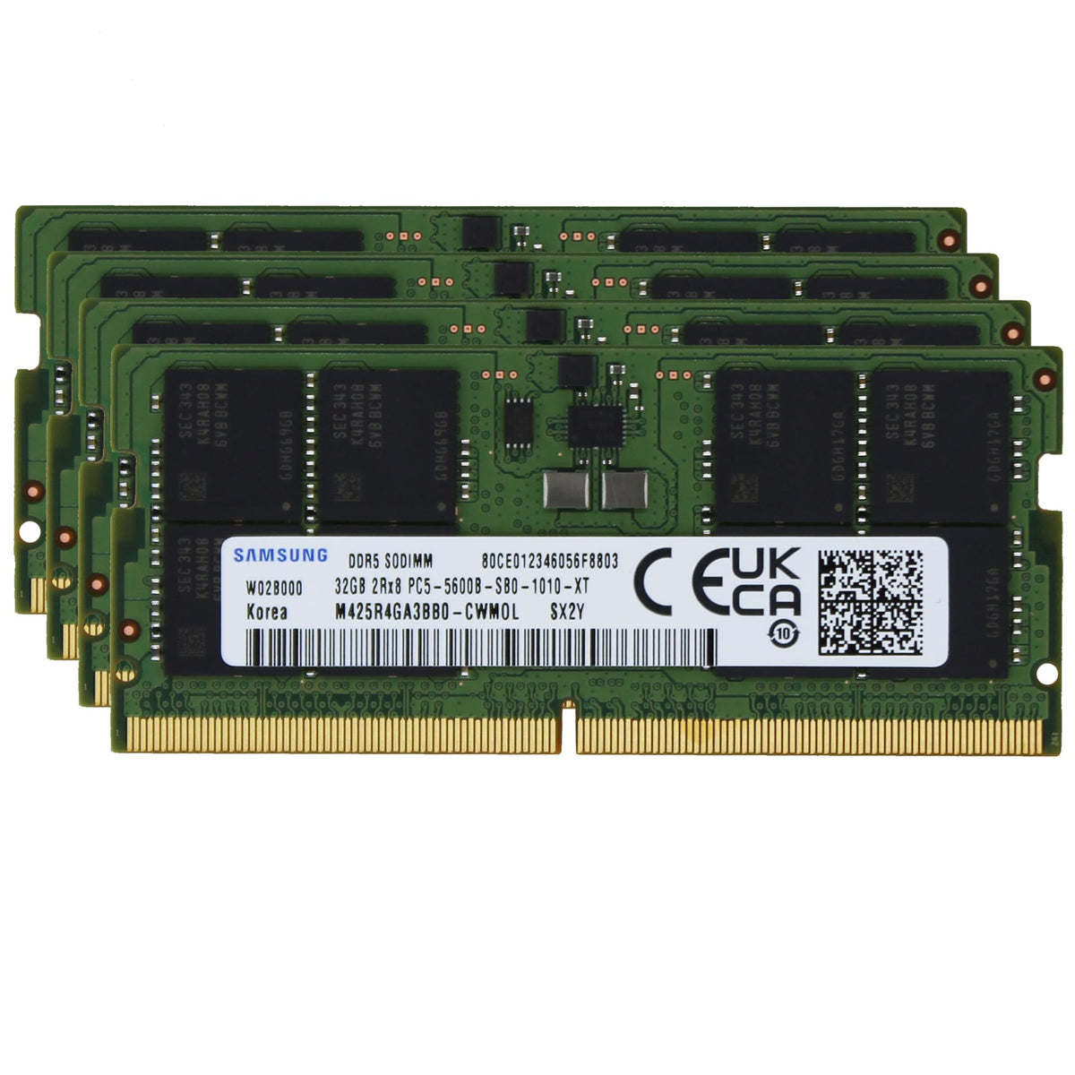 Samsung 128Gb (4X32Gb) Ddr5 5600Mhz Pc5-44800 Sodimm 2Rx8 Cl46 1.1V M425R4Ga3Bb0-Cwm Notebook Laptop Ram Memory Module Upgrade A