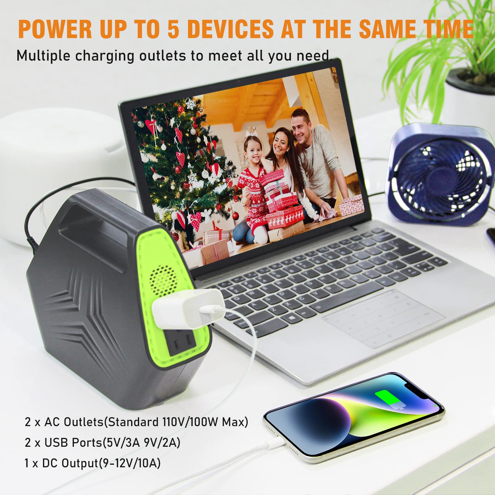 Portable Power Station 97Wh Generator Laptop Charger 26400Mah Battery Pack With Ac Outlet 110V Laptop Battery Charger Portable G