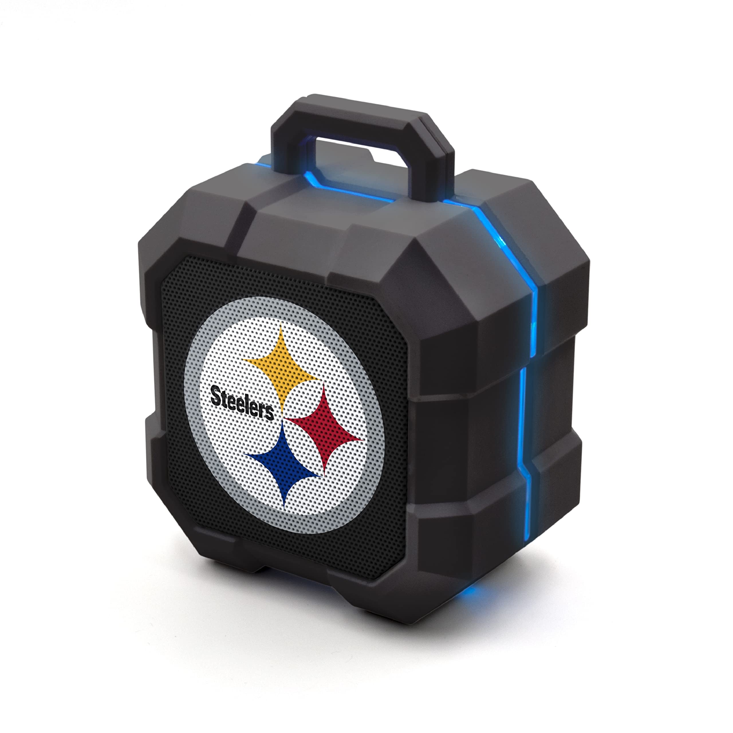 Soar Nfl Shockbox Led Wireless Bluetooth Speaker, Pittsburgh Steelers