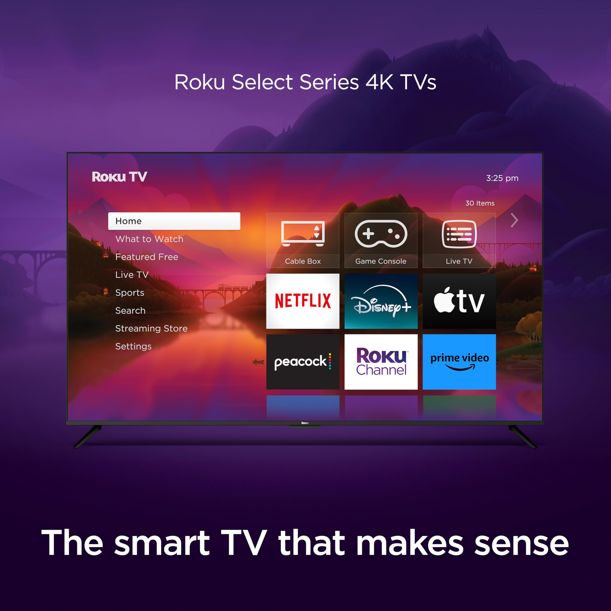 Roku Smart Tv   43 Inch Select Series 4K Hdr Rokutv Enhanced Voice Remote, Brilliant 4K Picture, Automatic Brightness, & Seamles