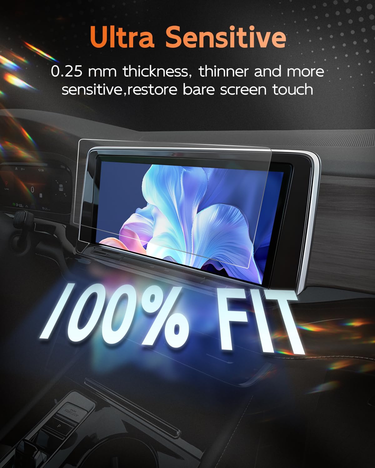 Cdefg (2Pcs 2024 Atlas Anti Reflection Screen Protector, 12 Inch, For Volkswagen Atlas 2024 Accessories, For 2024 Vw Atlas (Se, Sel, Sel R Line, Sel Premium R Line), Ultra Clear, Anti Glare, 2Pcs