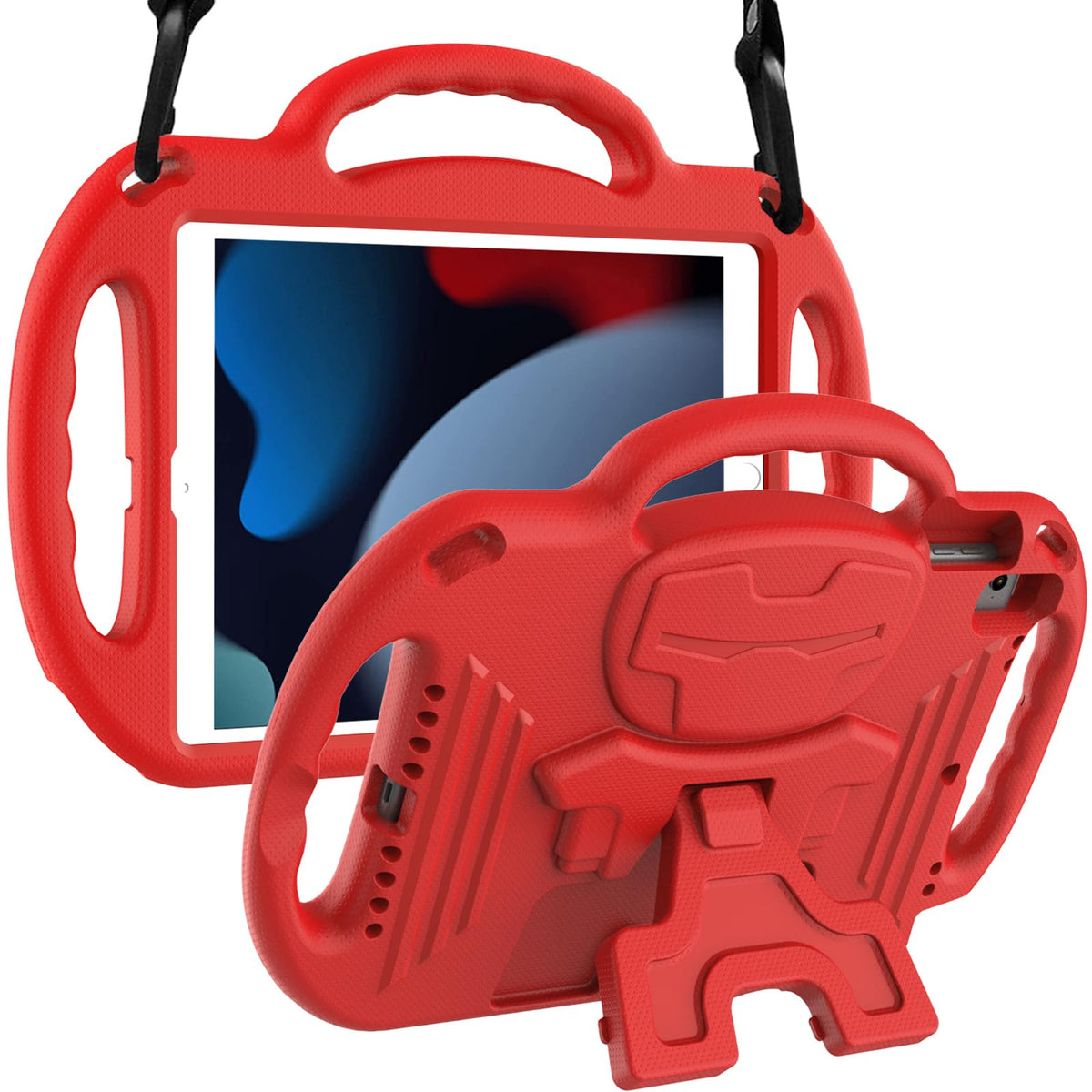 Ltrop New Ipad 9Th Generation Case 2021, Ipad 10.2 Case, Ipad 8Th/7Th Generation Case For Kids, Shockproof Handle Stand Shoulder