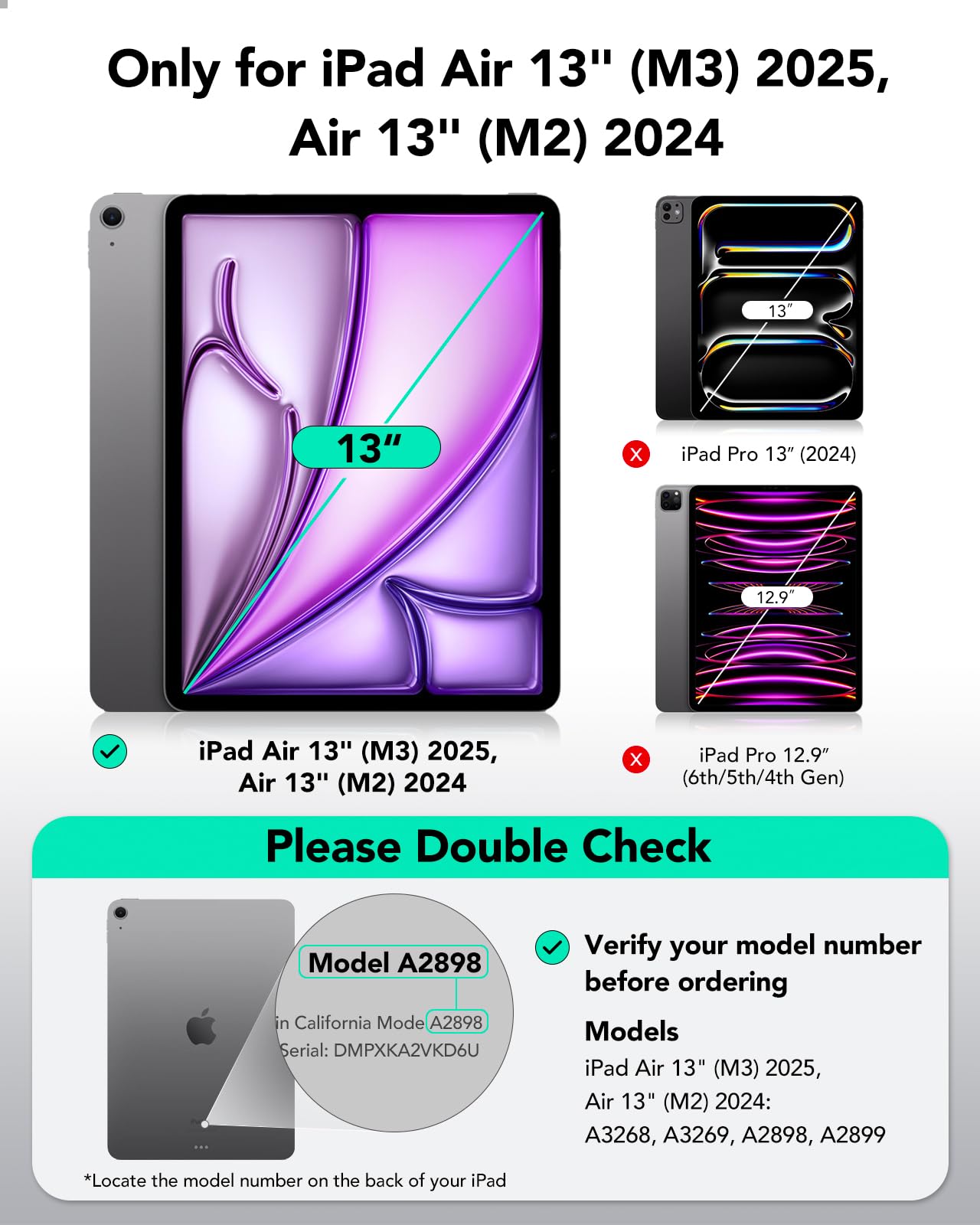 Esr Privacy Screen Protector For Ipad Air 13 Inch M3/M2 (7Th/6Th Generation, 2025/2024), Removable Magnetic Screen Film With 30-