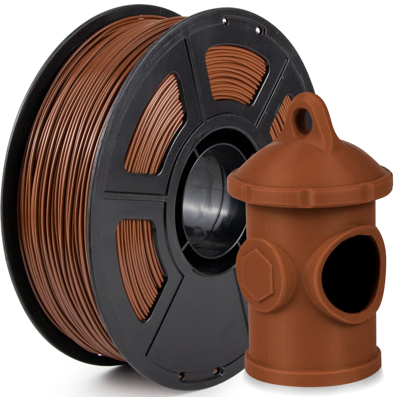 Isanmate Asa Filament 1.75Mm Brown 1Kg, Uv & Weather Resistant 3D Printer Filament Perfect For Outdoor Functional Parts, Dimensi