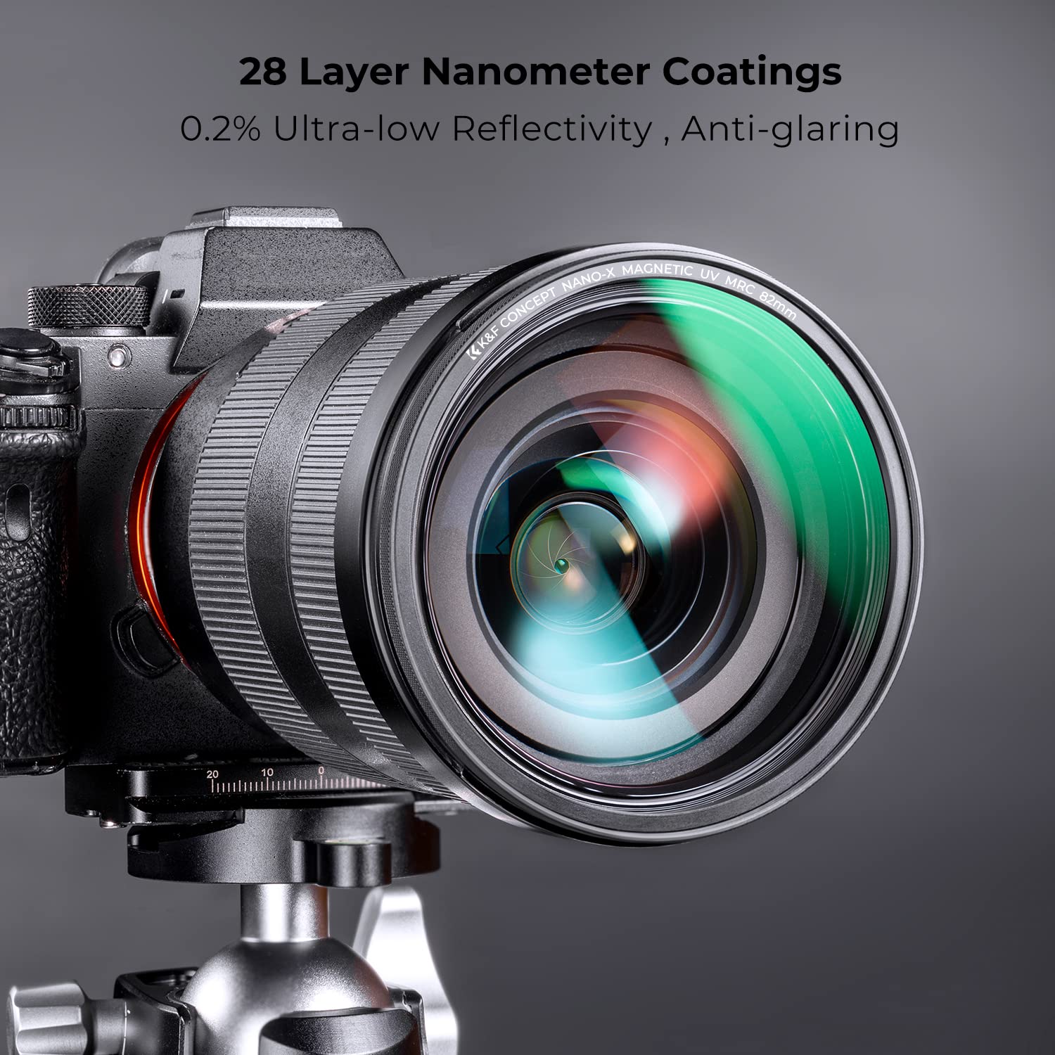 K&F Concept 82mm Magnetic MC UV Lens Protection Filter Nano-X Multi-Coated Glass