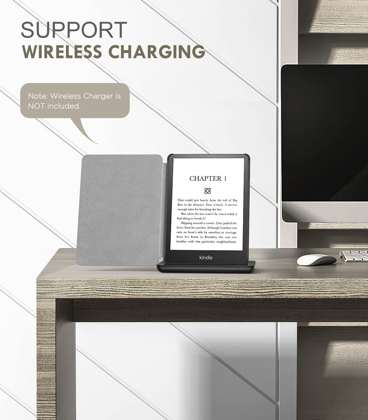 MoKo Case for 6.8' Kindle Paperwhite (11th Generation 2021) and Kindle Paperwhite Signature Edition, Light Shell Cover with Auto Wake/Sleep for Kindle Paperwhite 2021 E Reader, Purple Marble