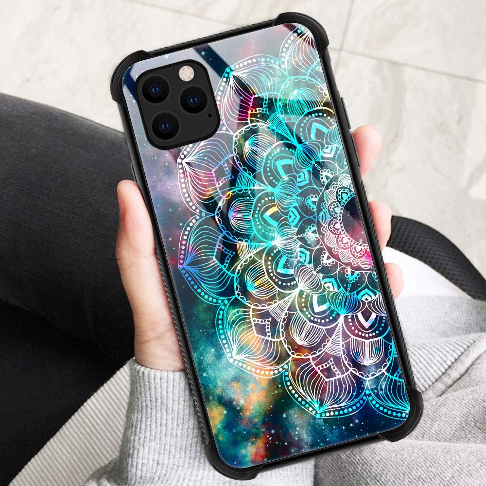 Zhegailian Case Compatible With Iphone 12 Mini,Mandala Case For Iphone 12 Mini For Girls Women,Pattern Design Anti Scratch Organ