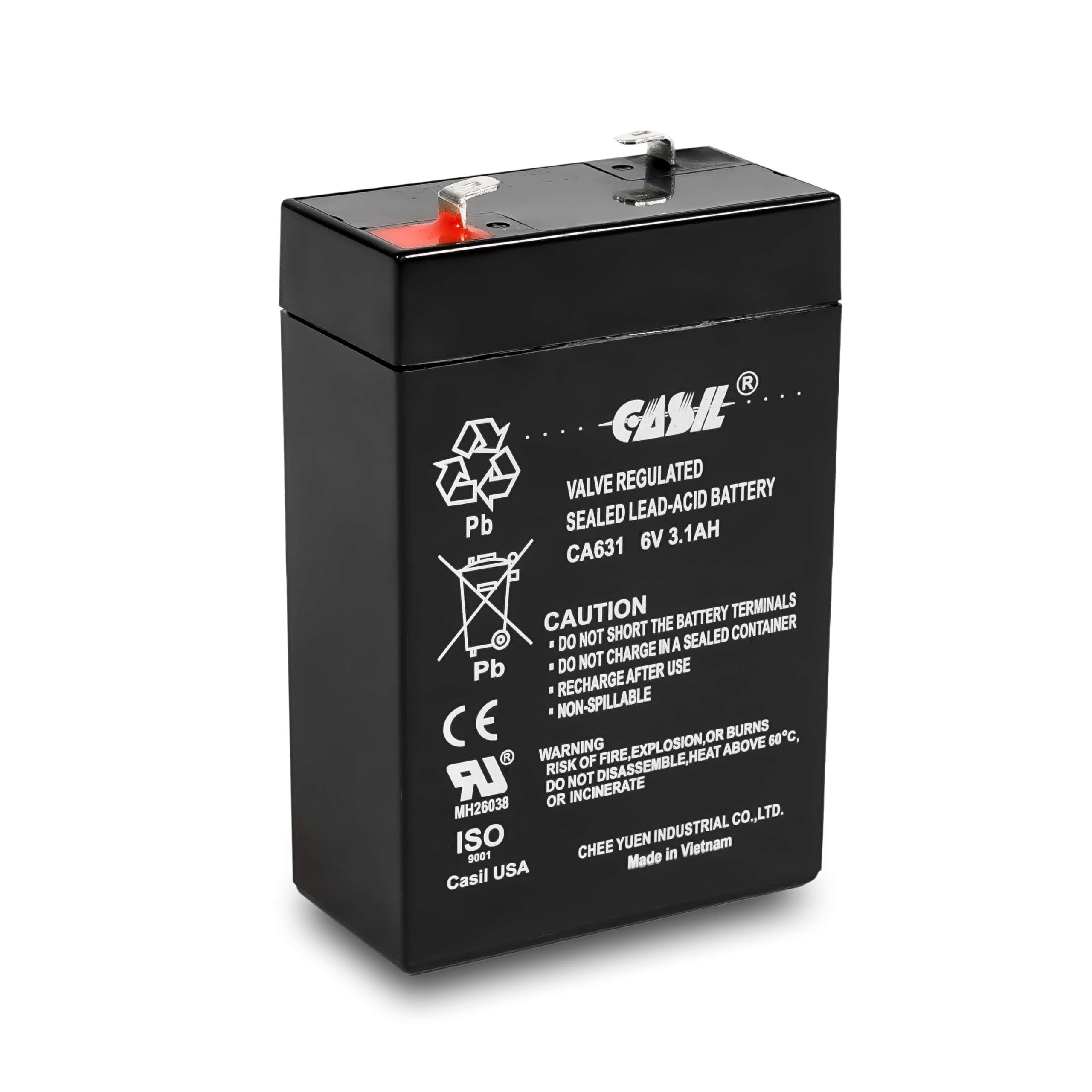 Casil Honeywell Genuine Ca631 6V 3.1Ah Sla Battery For 7845Gsm K14139