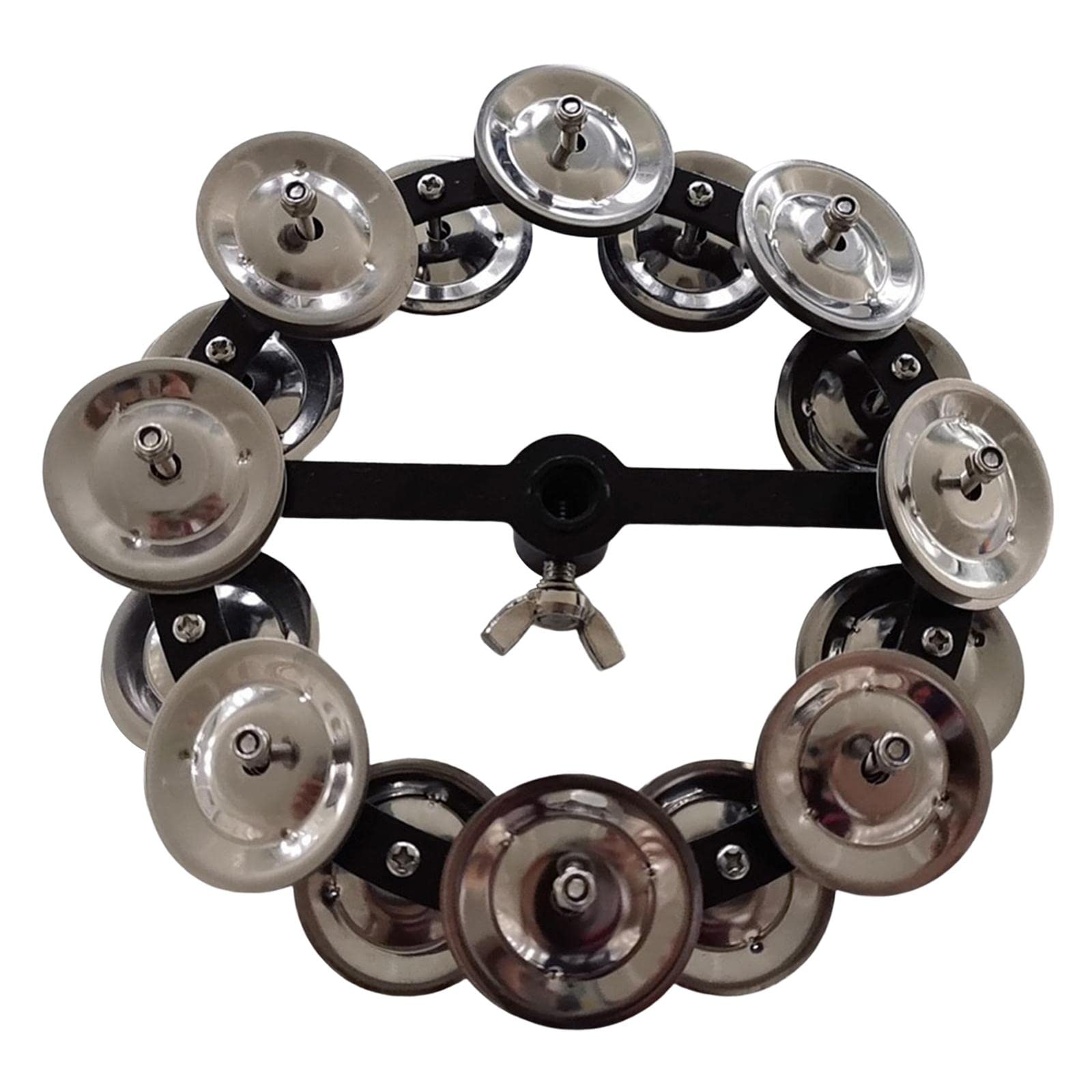 BNF Hi Hat Tambourine with Double Row Music Rhythm Tambourine for Ensemble|Musical Instruments & Gear | Percussion |Tambourines|