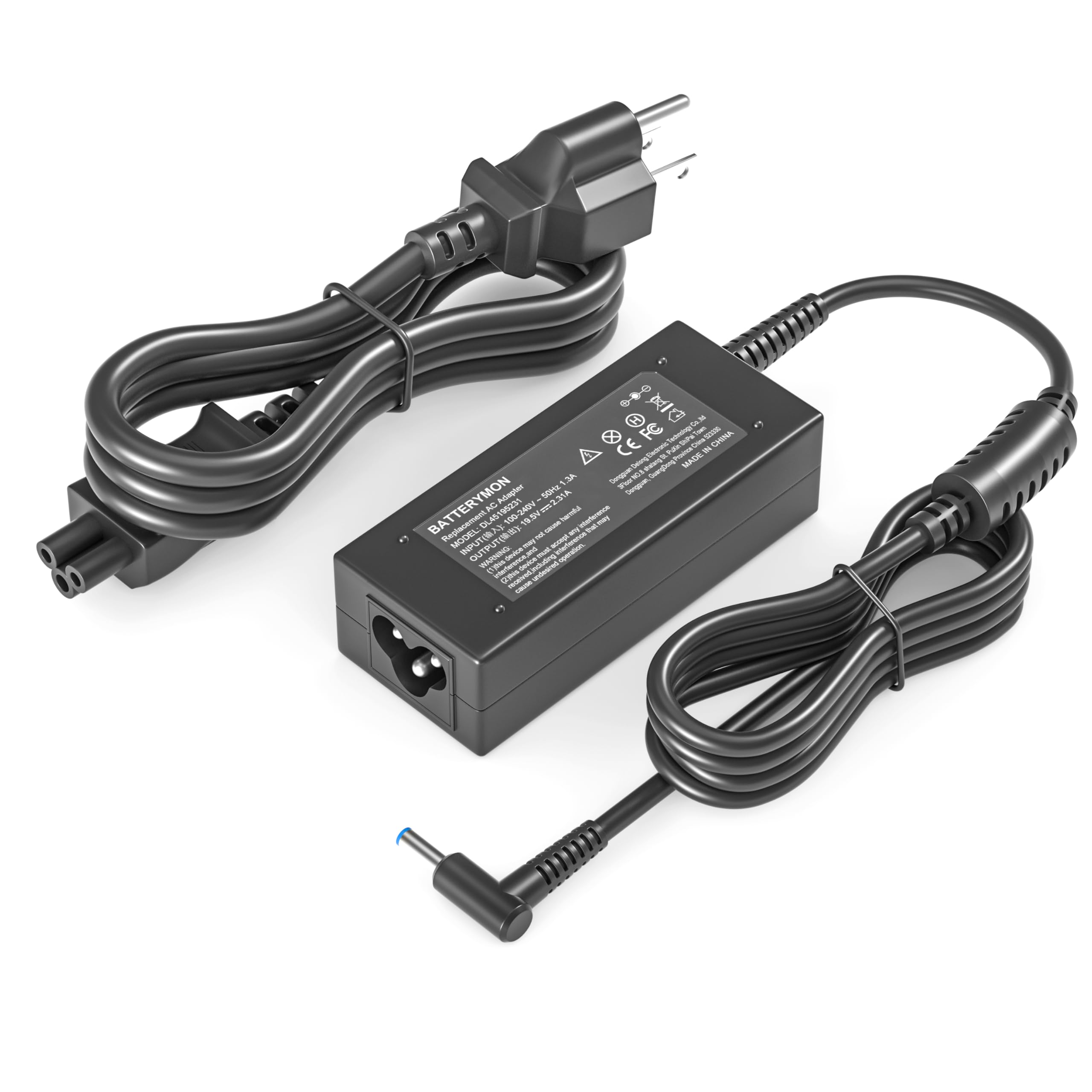 45W 19.5V 2.31A Power Cord For Hp Pavilion 15 Bs 15 Bs1Xx 15 Bs234Wm 15 Bs033Cl 15 Bs234Wm 15 Bs134Wm 15 Bs070Wm 15 Bs212Wm 15 Bs289Wm 15 Bs168Cl 15 Bso12Ds 15 Bs113Dx 15 Bs045Nr 15 Bs062St 15 Bs038Cl