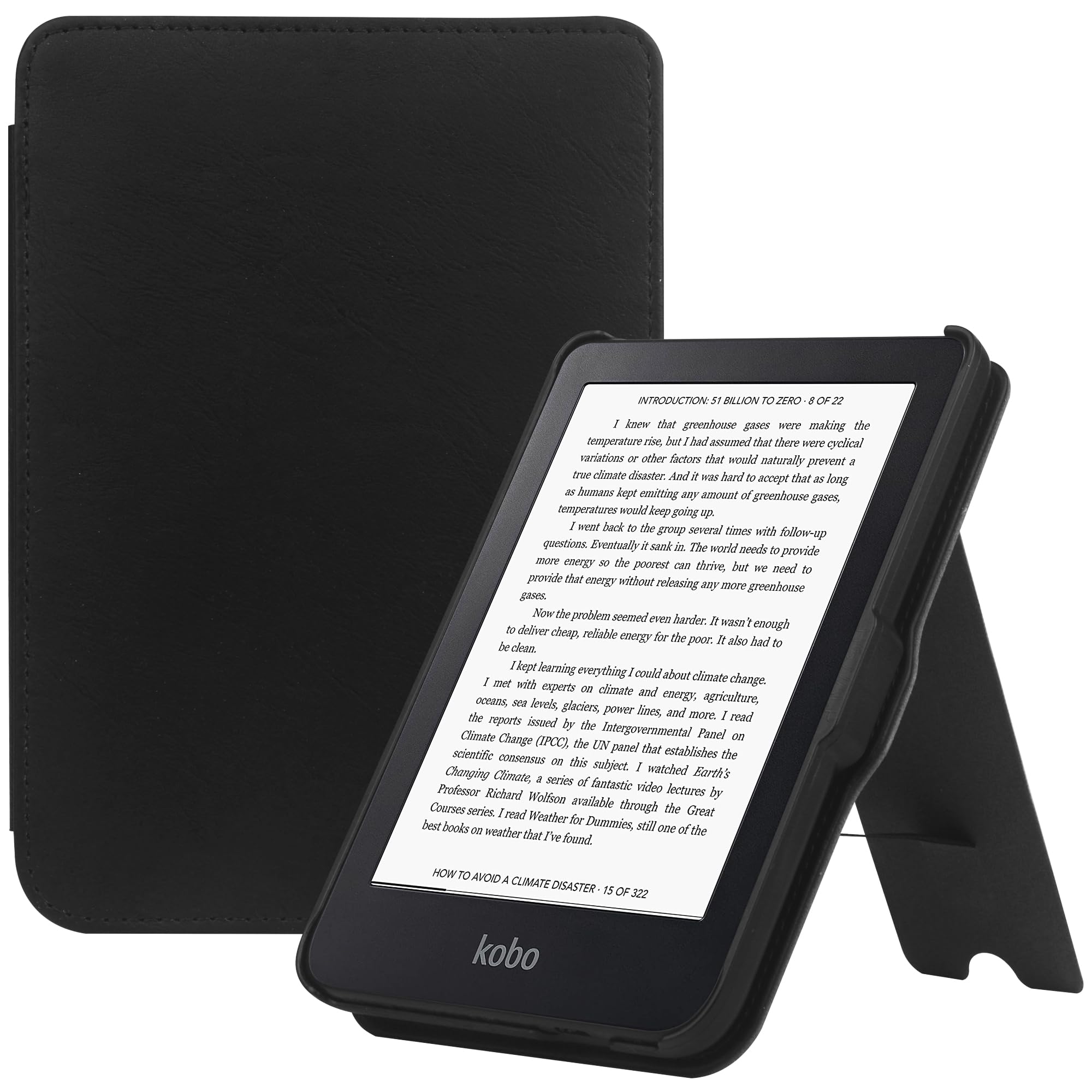 Hgwalp Stand Case For 6'' Kobo Clara Colour/Clara Bw(2024)/Clara 2E(2022) Released, Premium Light Shell Cover With Auto Wake/Sle