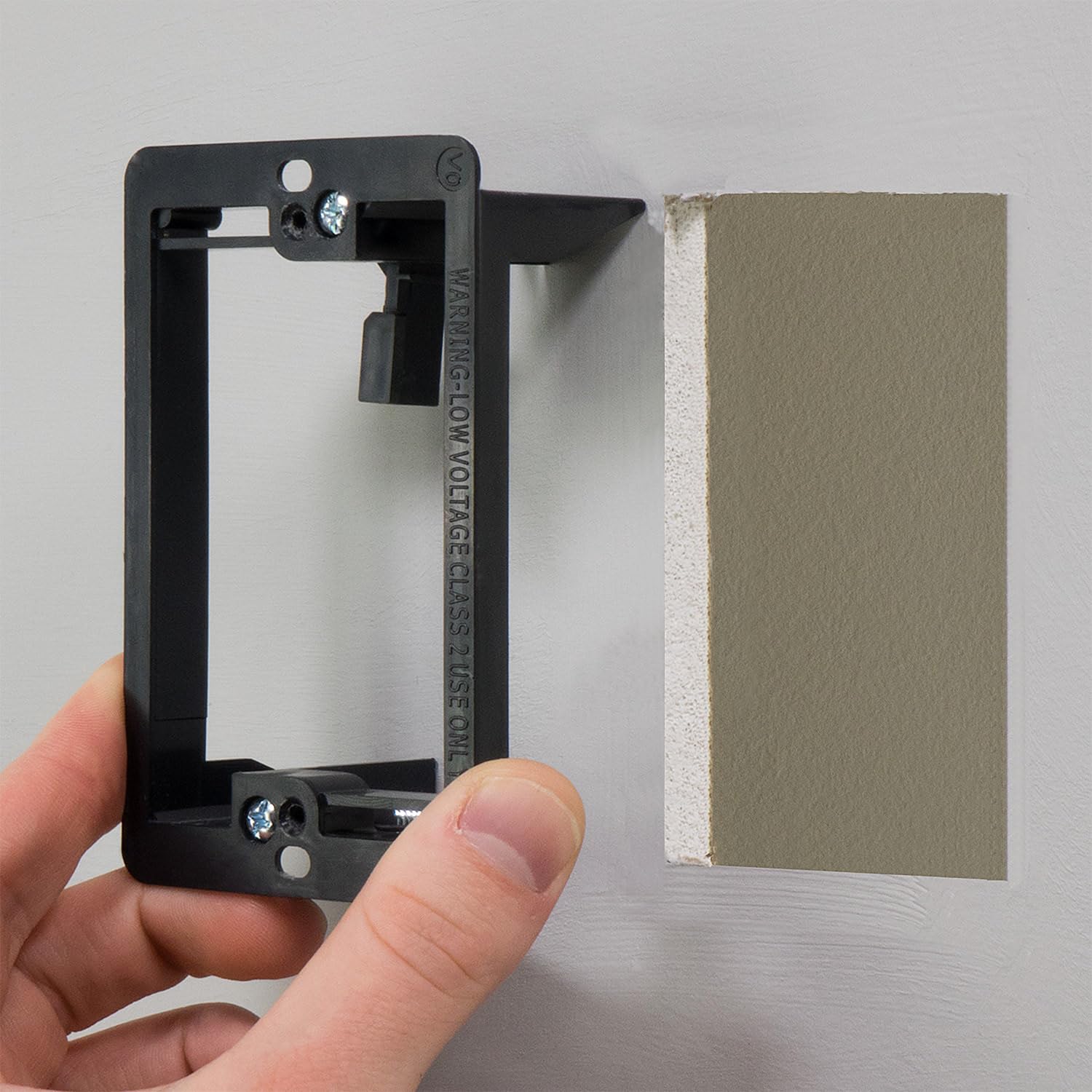 Fosmon Low Voltage Mounting Bracket (1 Gang, 5 Pack), Low Voltage Box, Single Gang Wall Plate, Multipurpose Drywall Mounting Wal