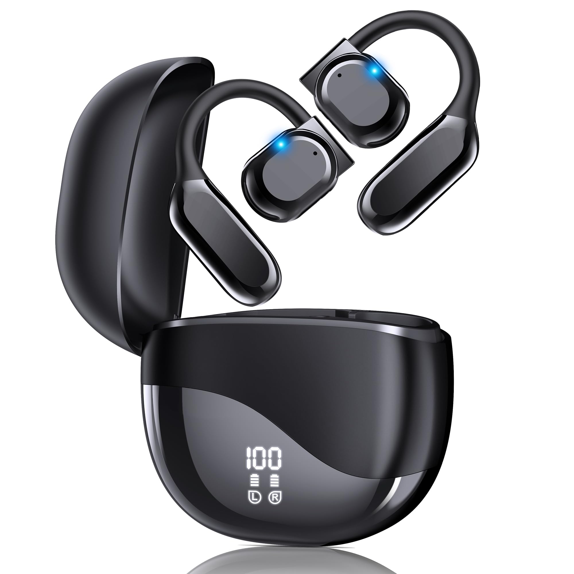 Ai Translation Earbuds Real Time, Wireless Bluetooth Ear Buds Translator, Language Translating Headphones,Hifi Sound,144 Languag