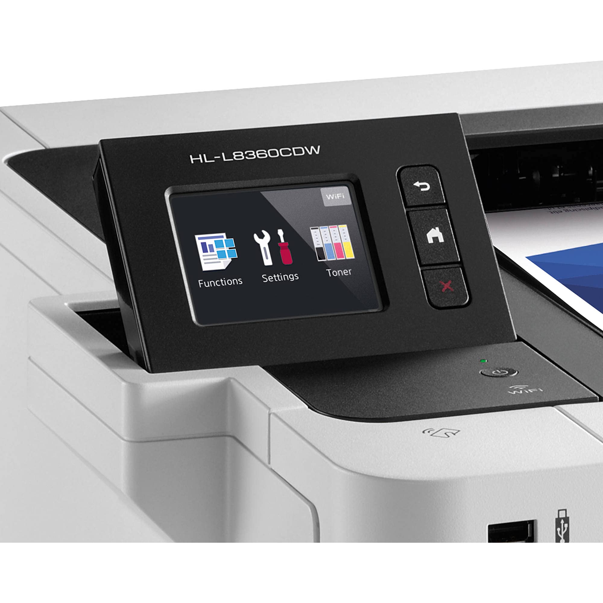 Brother Business Color Laser Printer, Hl-L8360Cdw, Wireless Printing, Mobile Cloud Printing, 2.7 Lcd, Auto 2-Sided Printing, Spe