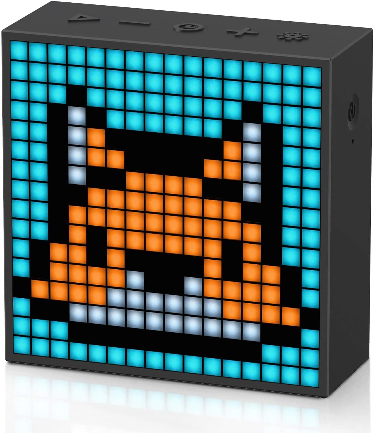 Divoom Timebox Evo    Pixel Art Bluetooth Speaker With 16X16 Led Display App Control   Cool Animation Frame & Gaming Room Setup & Bedside Alarm Clock  Black