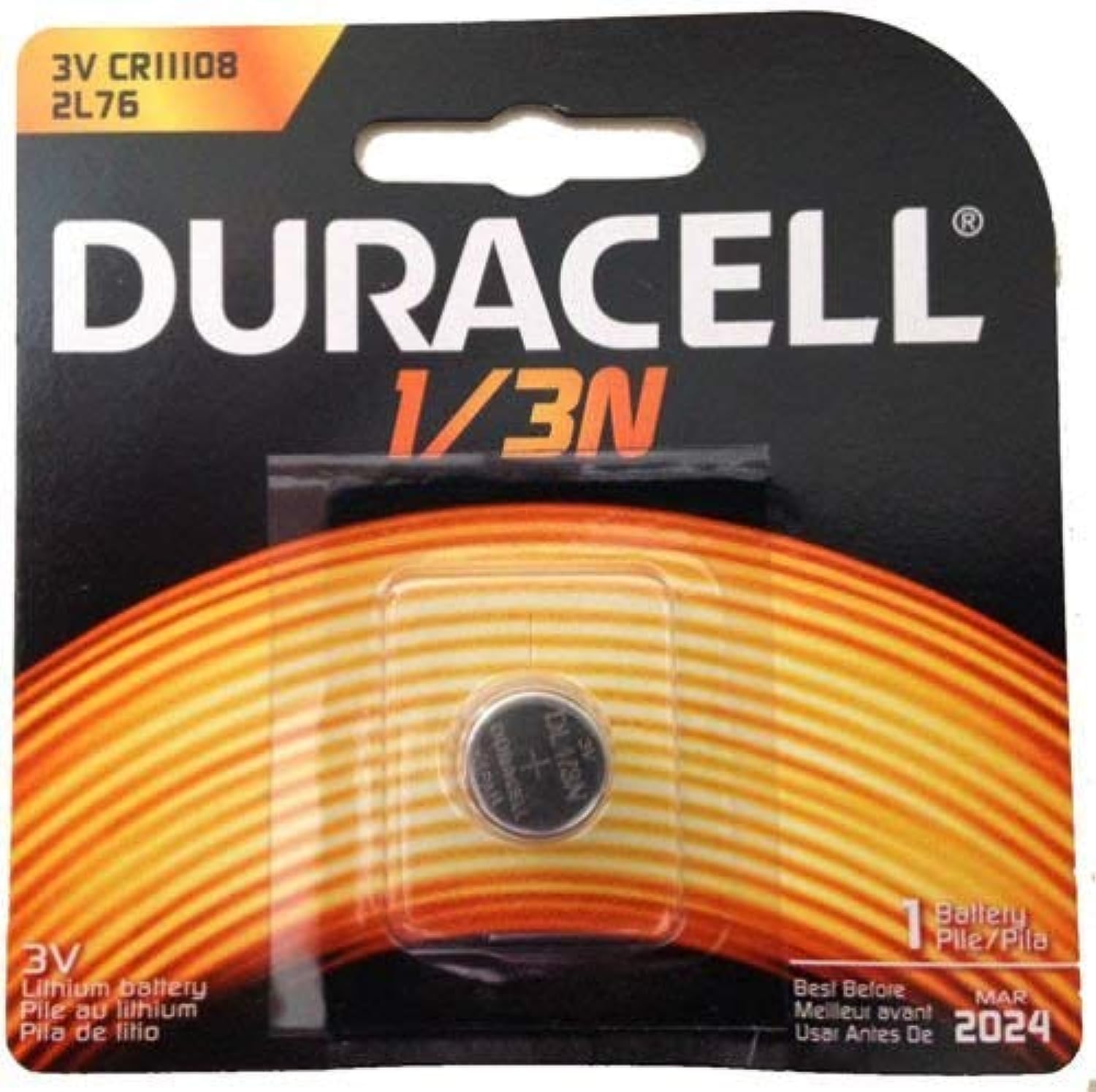 2 Duracell 2L76 1/3N Cr1 3N Dl1/3N K58L 3V Lithium Battery