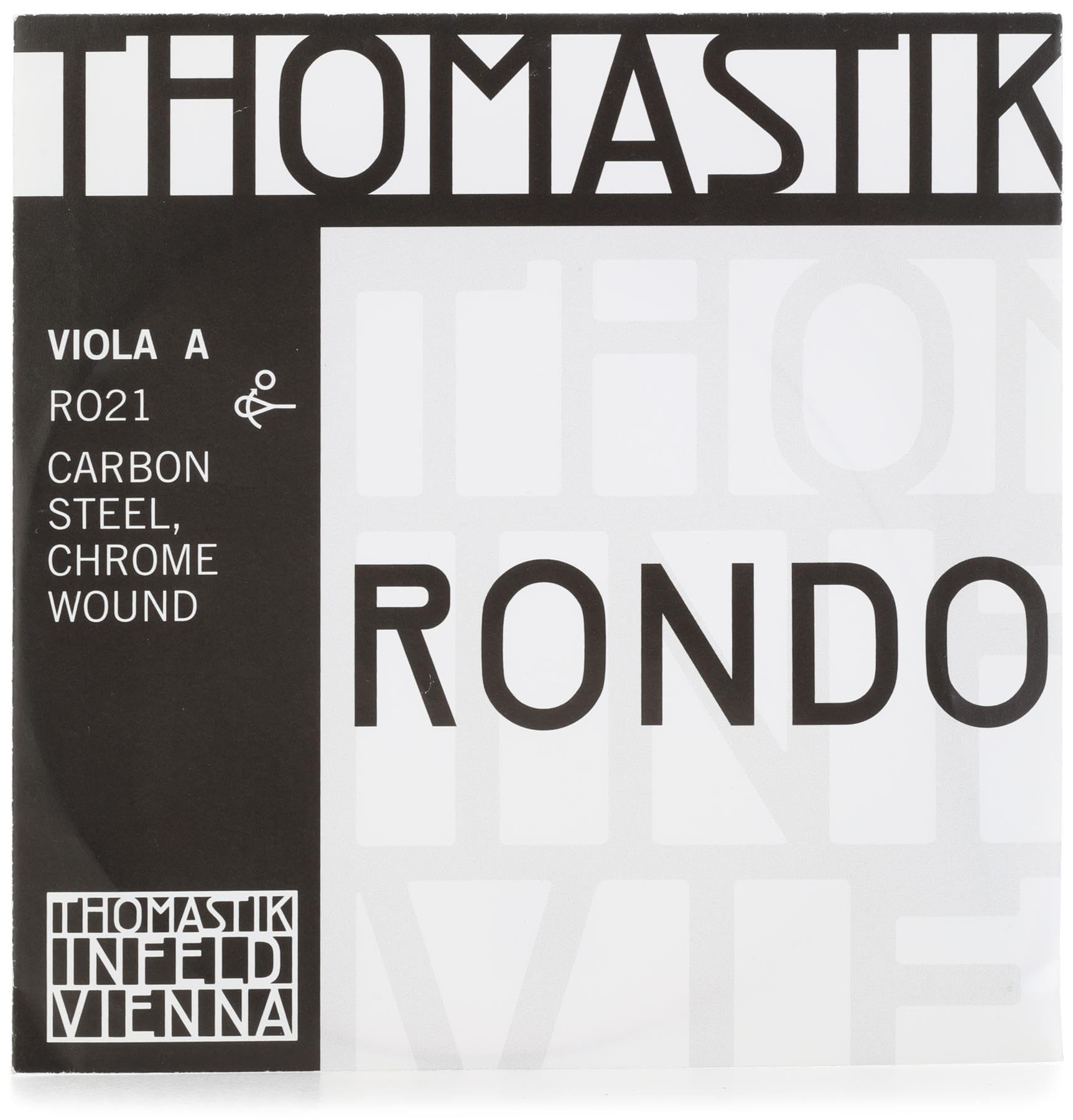 Thomastik Infeld Rondo Viola A String Ro21 Carbon Steel, Chrome Wound For Advanced And Pro Players   Maximum Power   Tonal Warmt