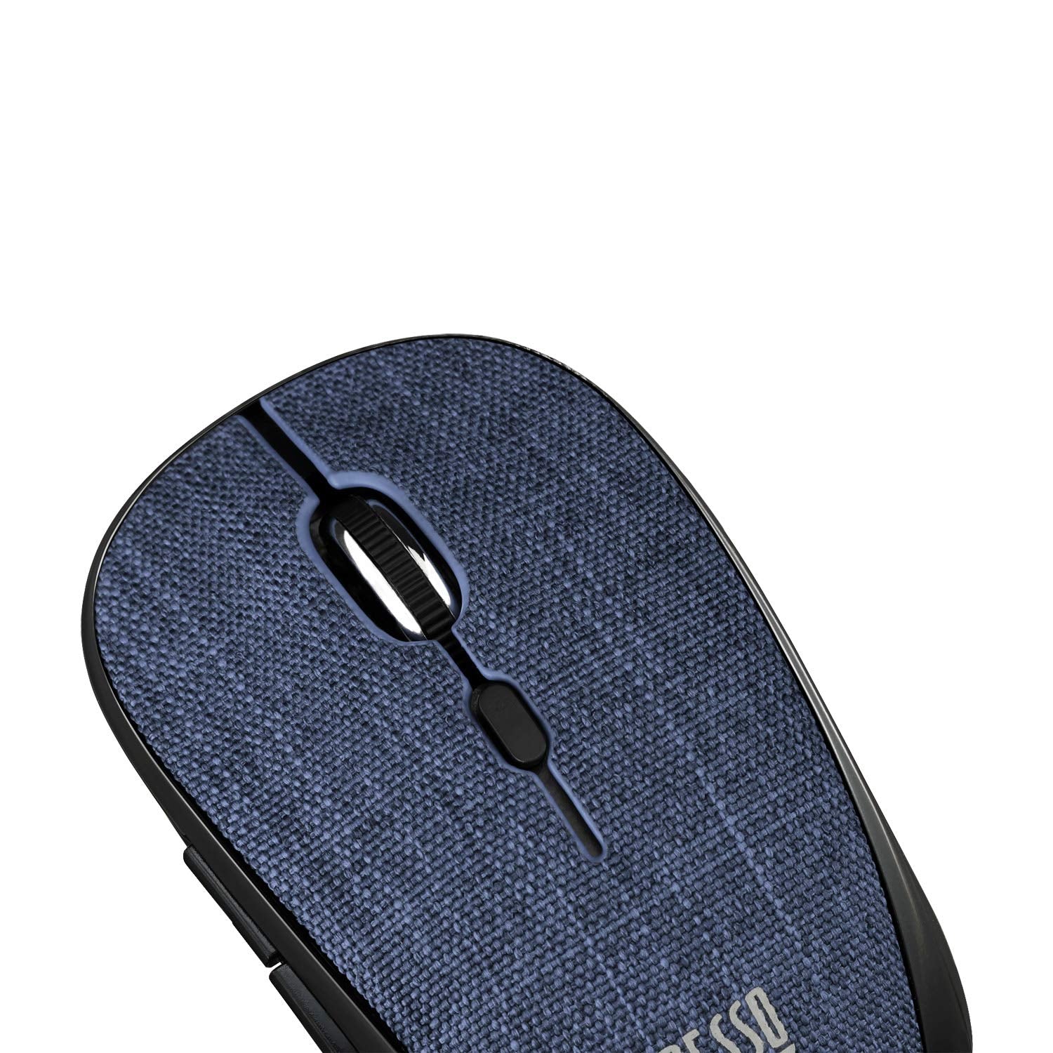 Adesso Imouse S80L Wireless Fabric Optical Mini Mouse, Blue