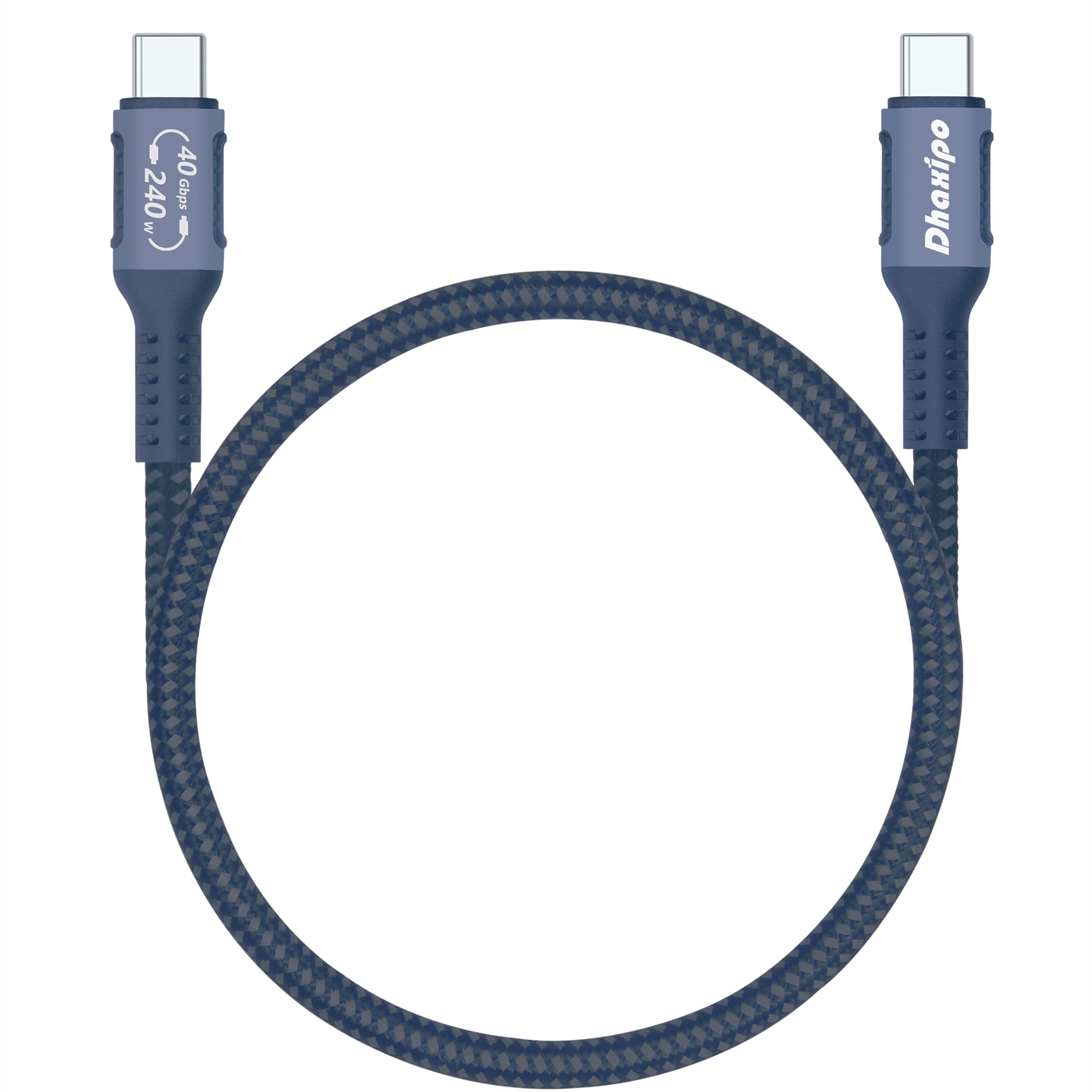Dhaxipo Usb 4 For Thunderbolt 4 Cable 1.6Ft/0.5M, 40Gbps Data Transfer With 240W And 4K@144Hz 5K@ 60Hz Or 8K@30Hz,Compatible Wit