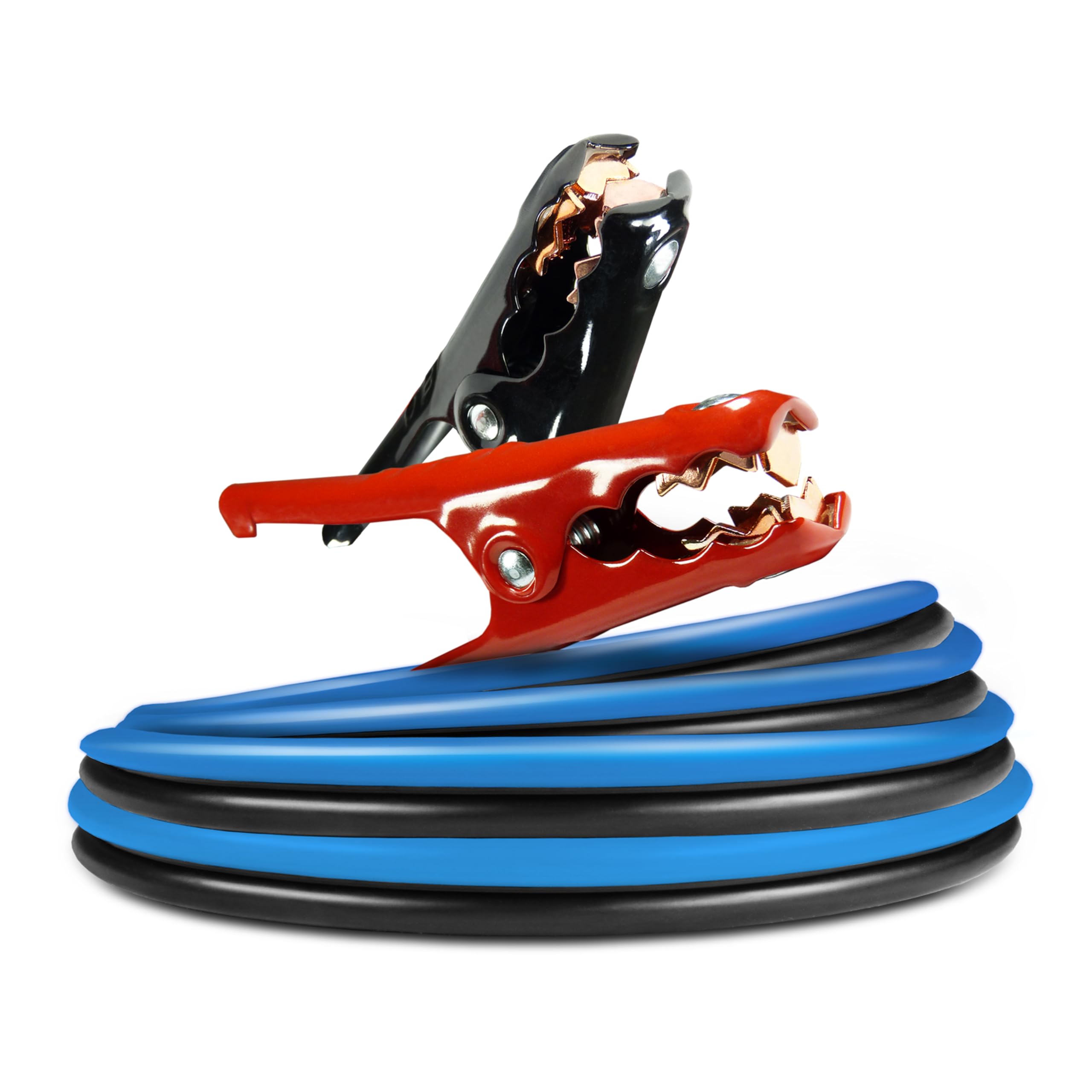 Schumacher Electric 4-Gauge, 20-Foot Heavy-Duty Jumper Cables, Rated for 250A, For Automotive, Marine, and Power Sport Batteries