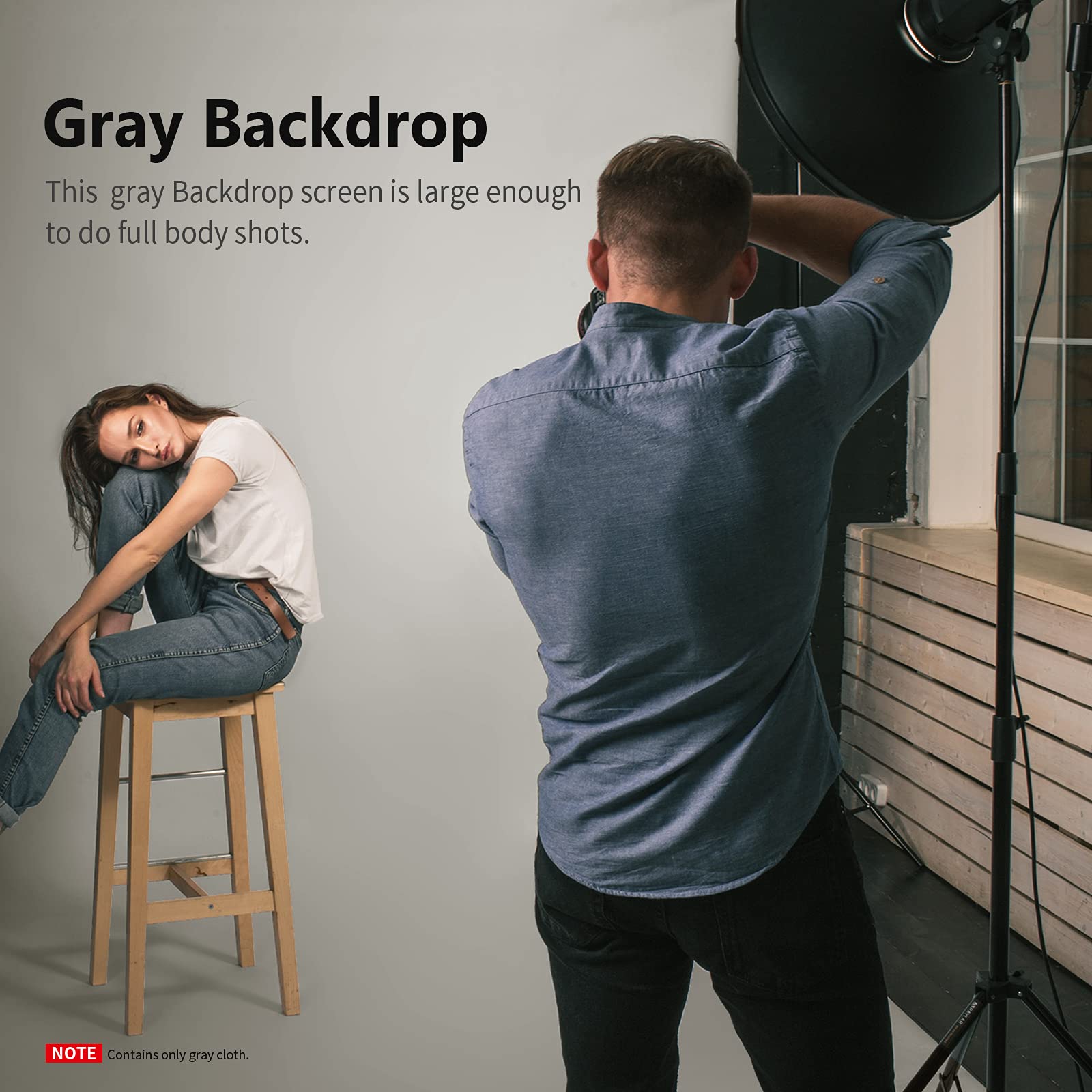 Neewer 6X9 Feet/1.8X2.8M Photo Studio 100% Pure Polyester Collapsible Backdrop Background For Photography, Video And Television