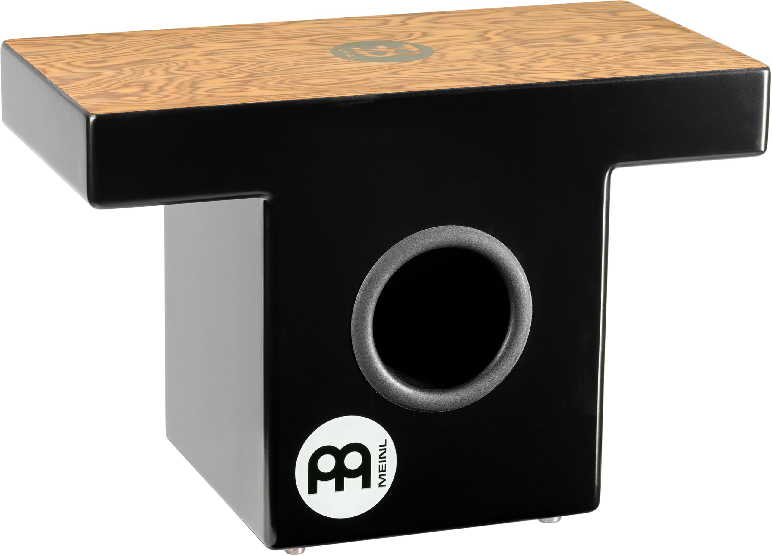 Meinl Slaptop Cajon Box Drum With Internal Snares And Forward Projecting Sound Ports   Not Made In China   Makah Burl Playing Surface, 2 Year Warranty (Topcaj1Mb)