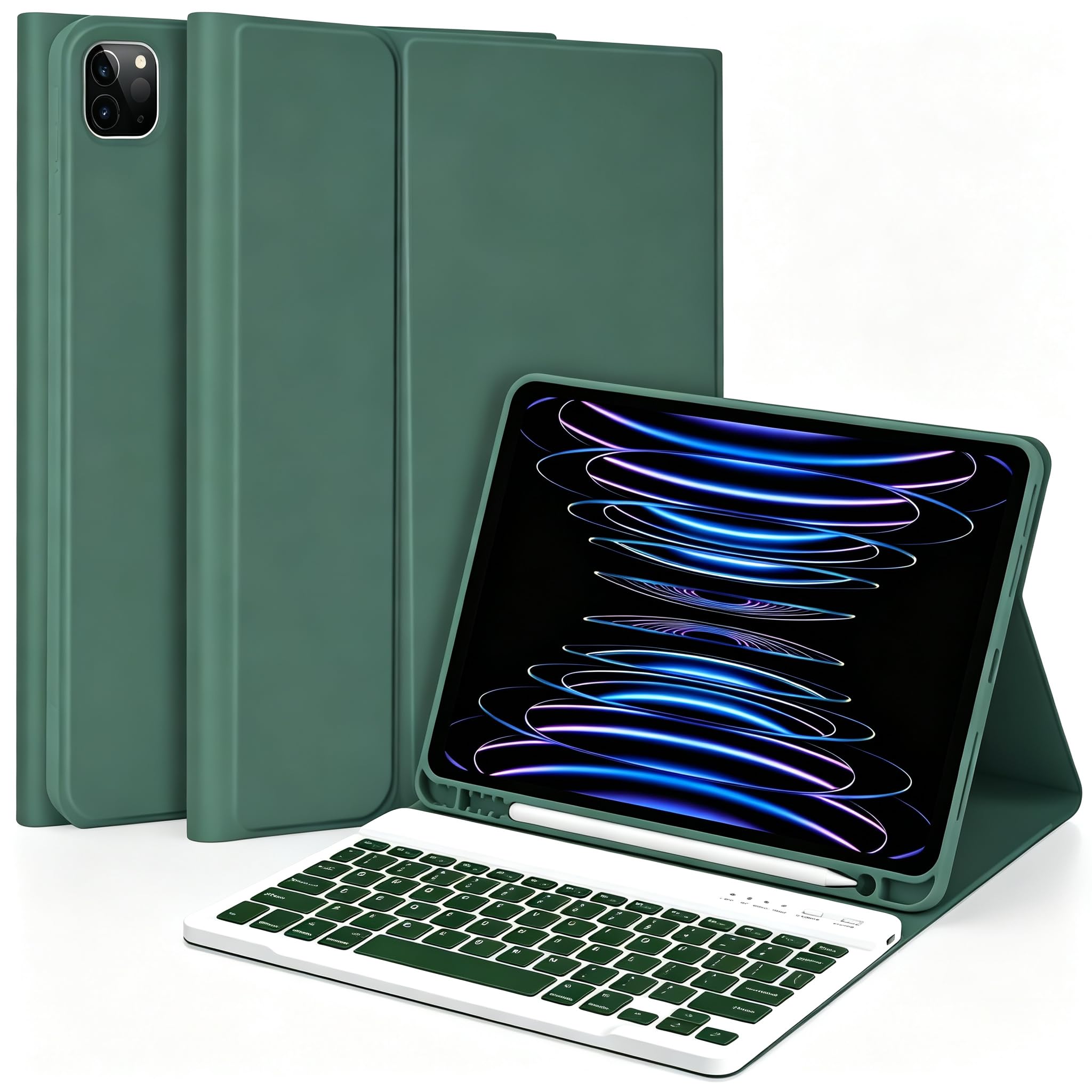 MMK for iPad Air 11 inch case with Keyboard (M4/M3/M2), Wireless