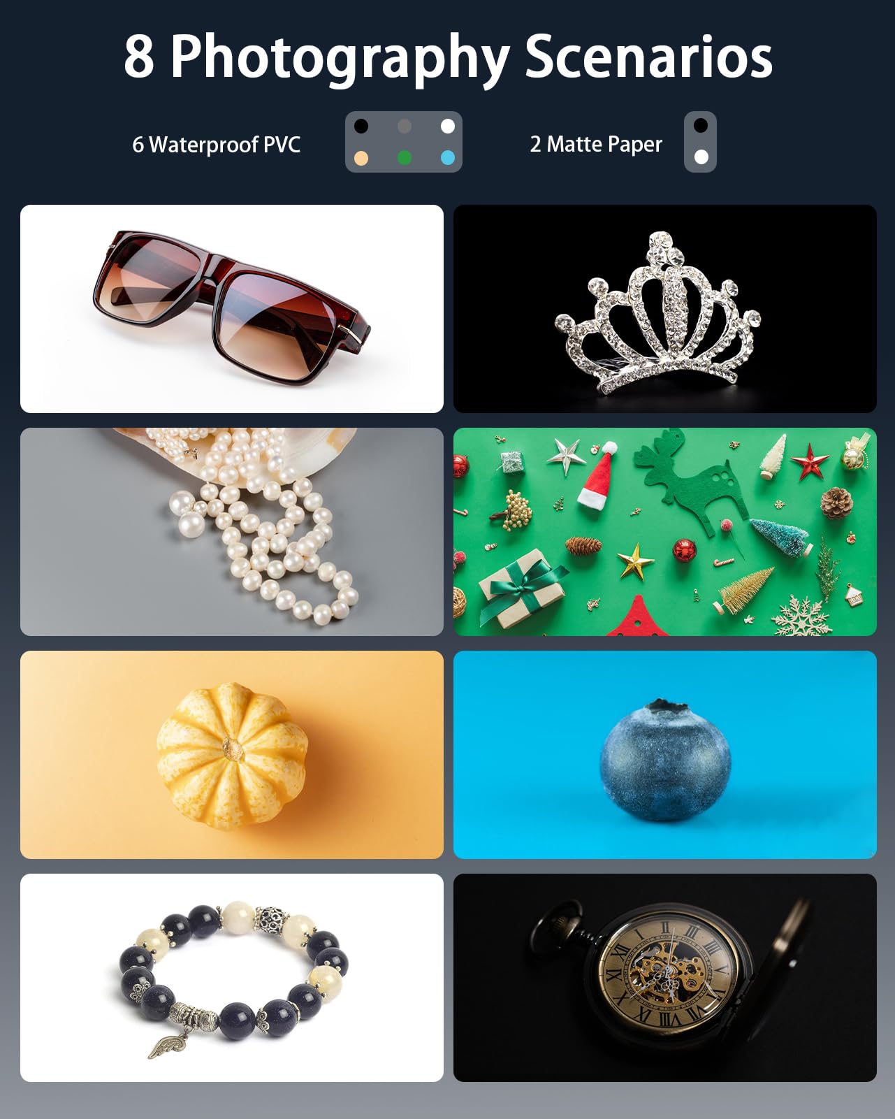 Duclus Light Box Photography, 12''X12'' Professional Photo Booth Box With 8 Photo Backdrop, 112 Led Lights Dimmable & High Cri>9