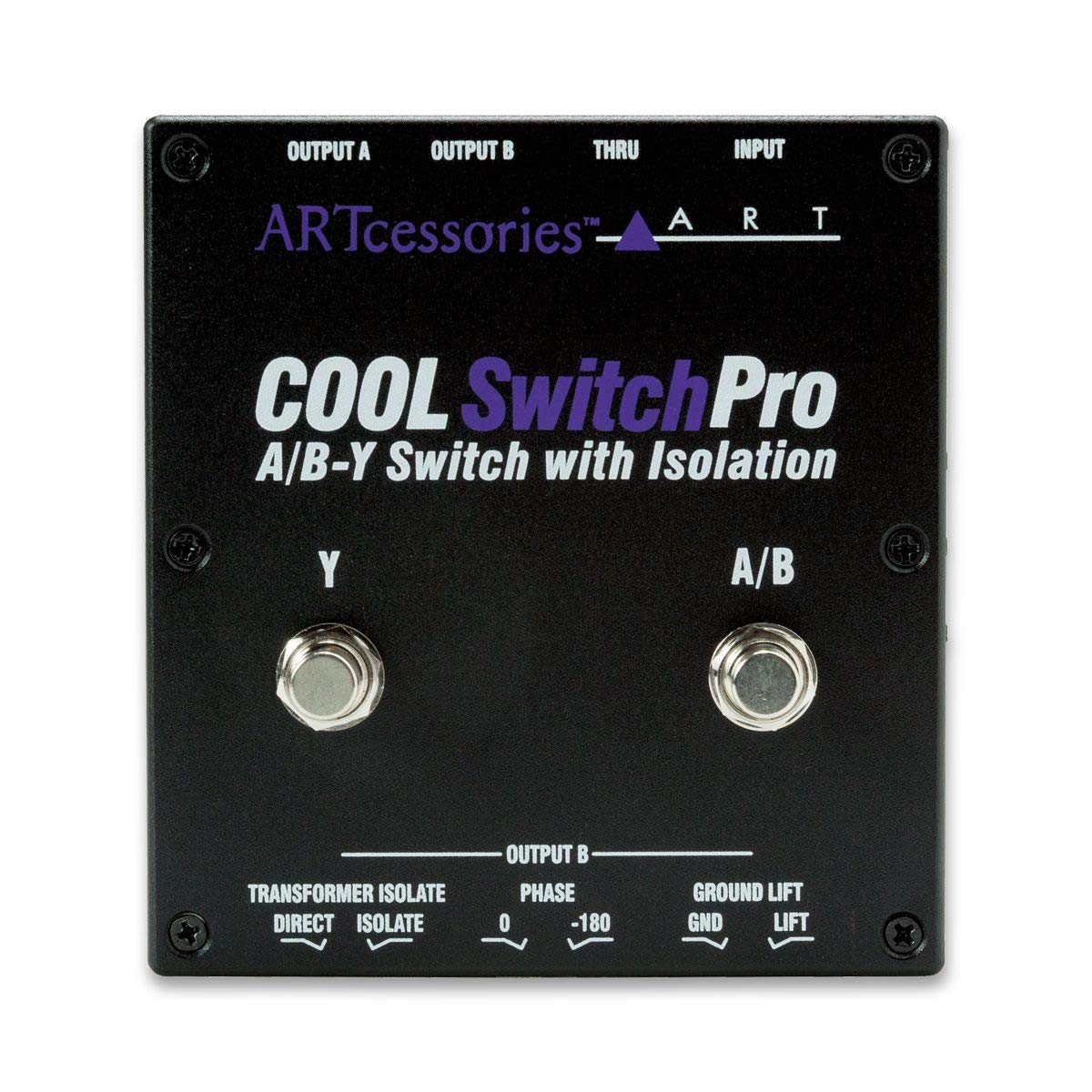 ART CoolSwitchPro Isolated A/B-Y Switch Instrument Pedal with Footswitch